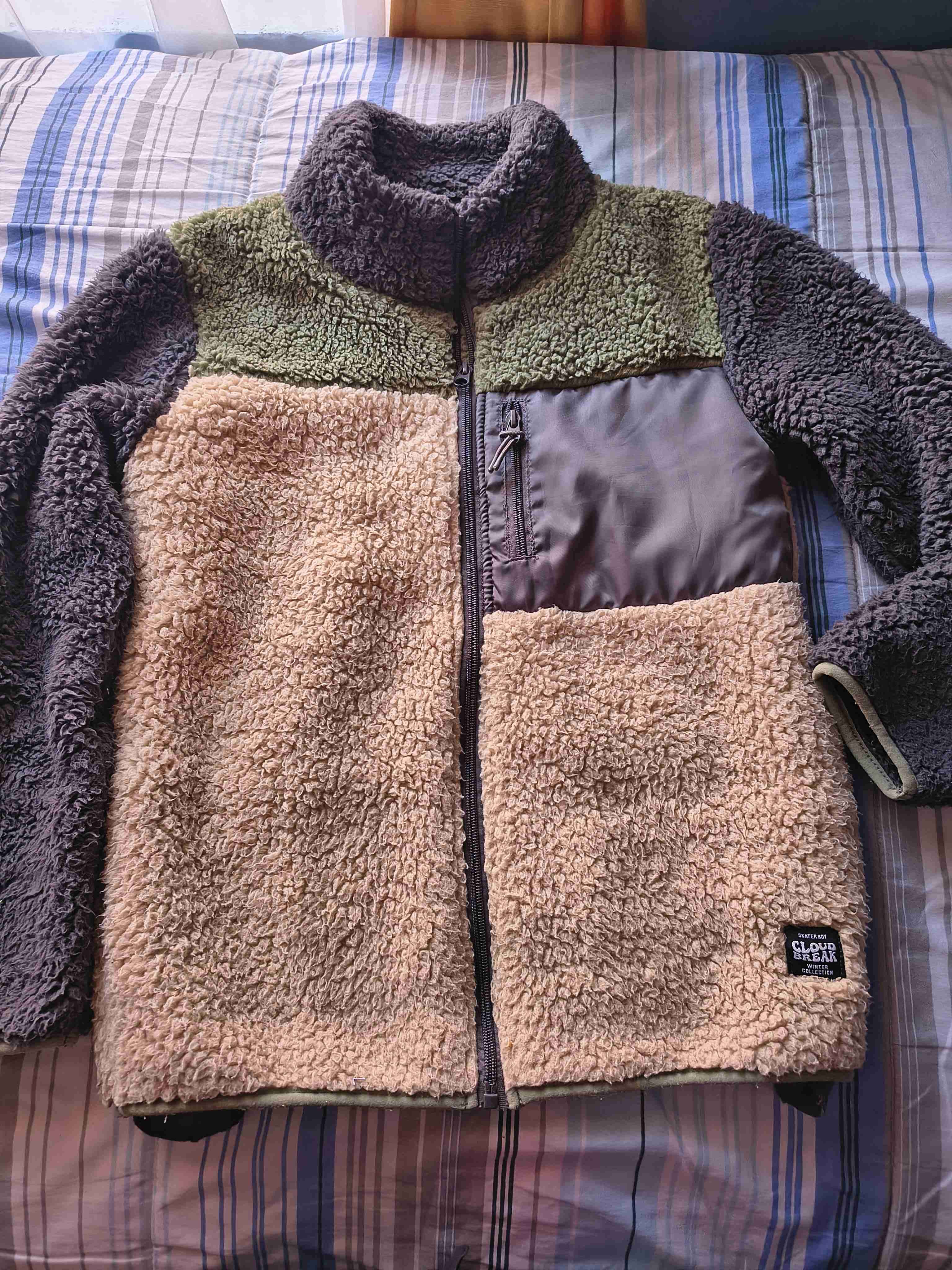 Chaqueta de polar multicolor