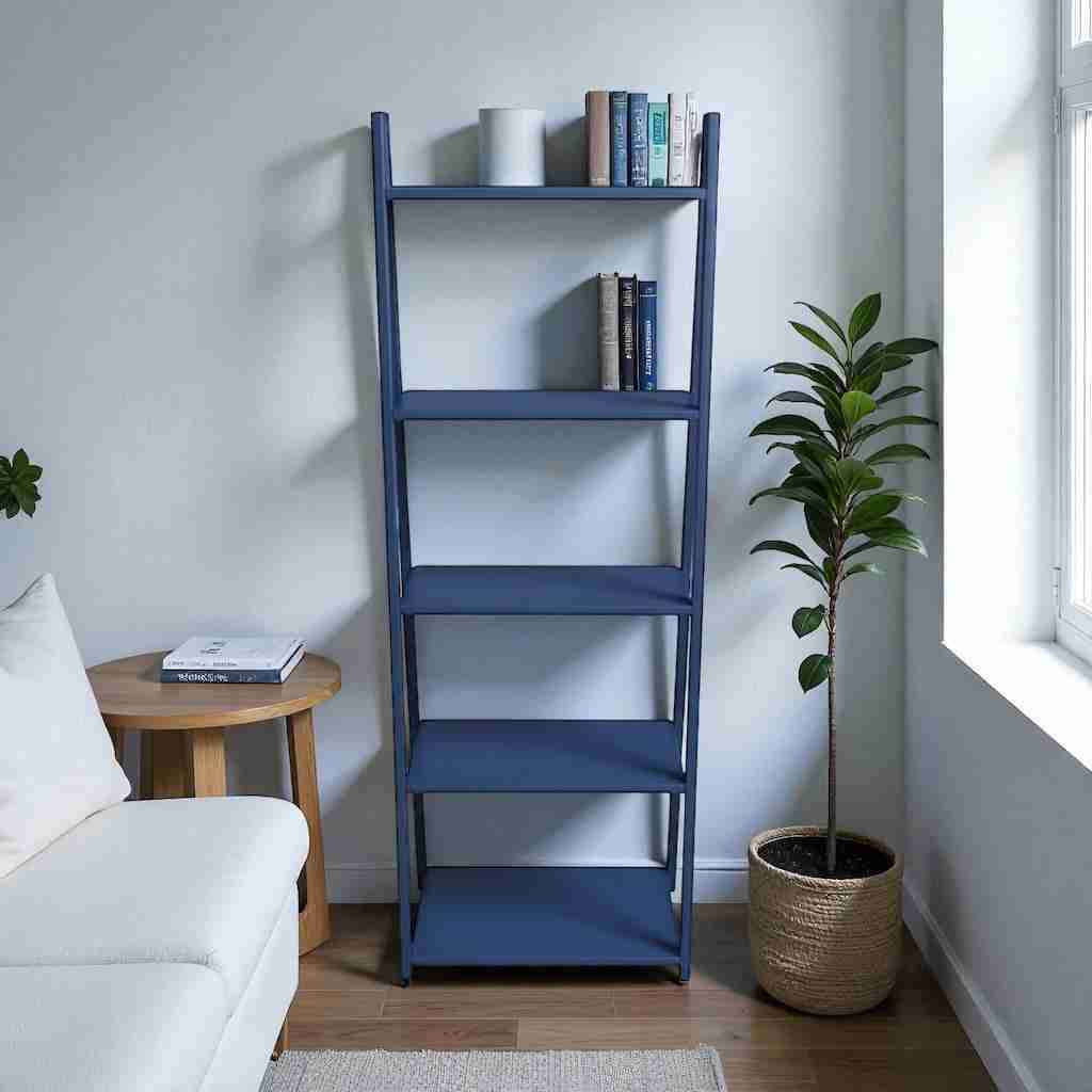 Estante de madera azul 5 niveles - 3