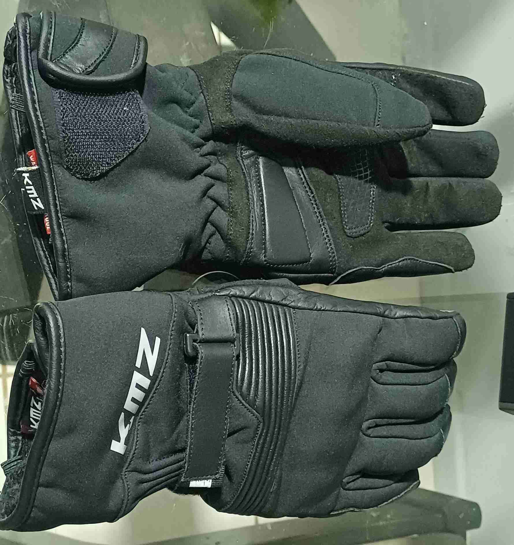 Guantes motocicleta negros KMZ - 1