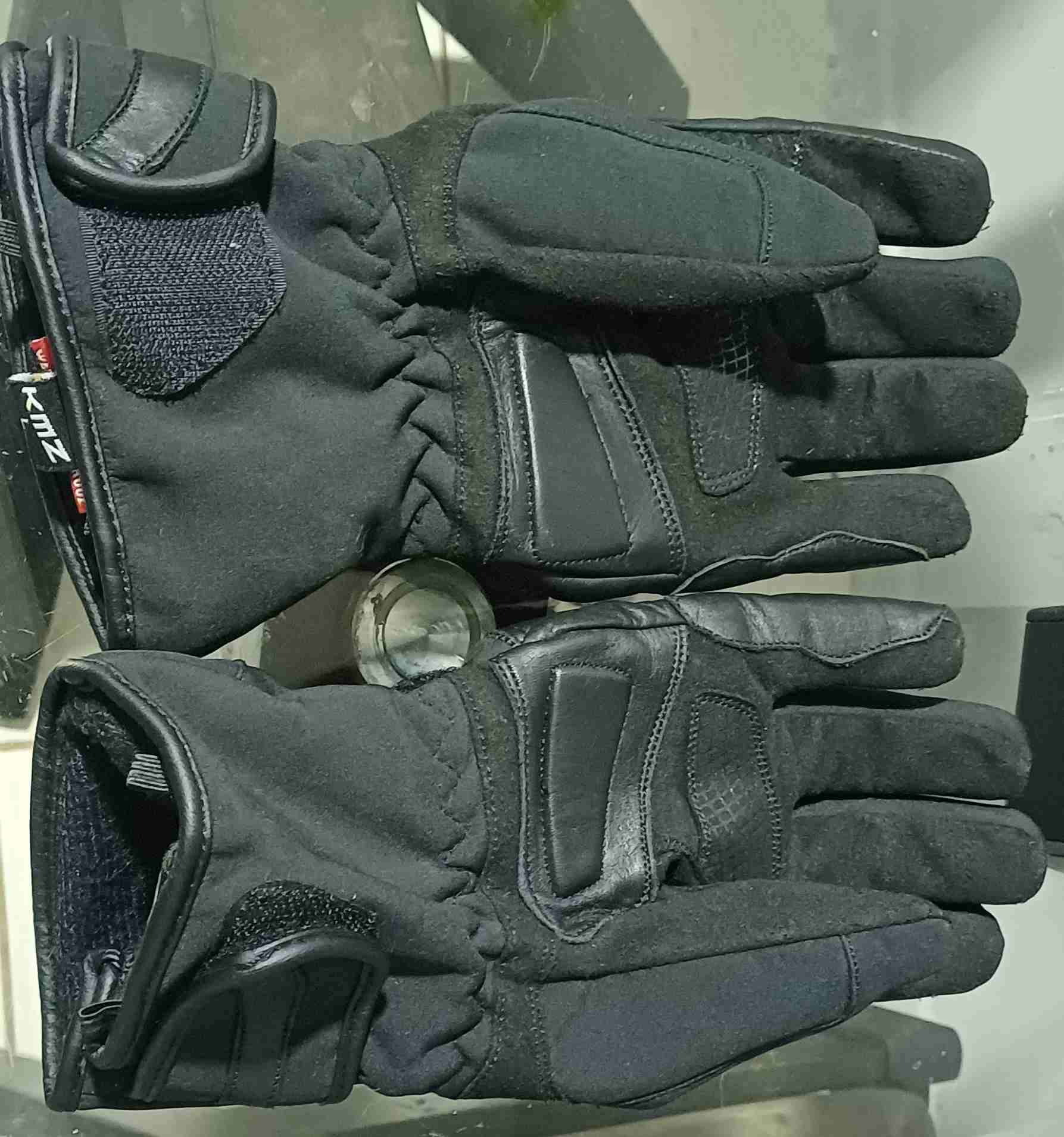 Guantes motocicleta negros KMZ - 2