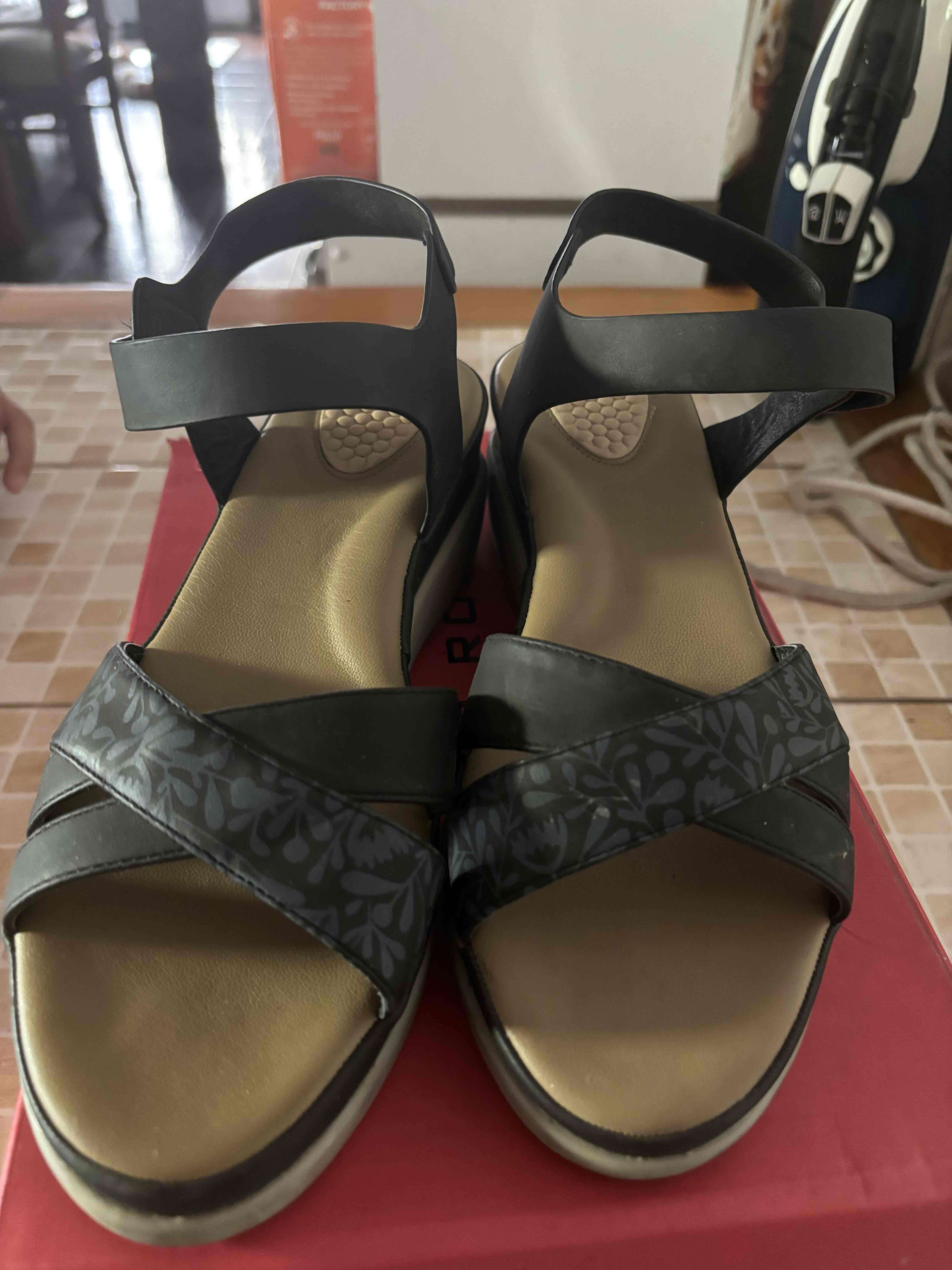 Sandalias azules con plataforma - miniatura 4