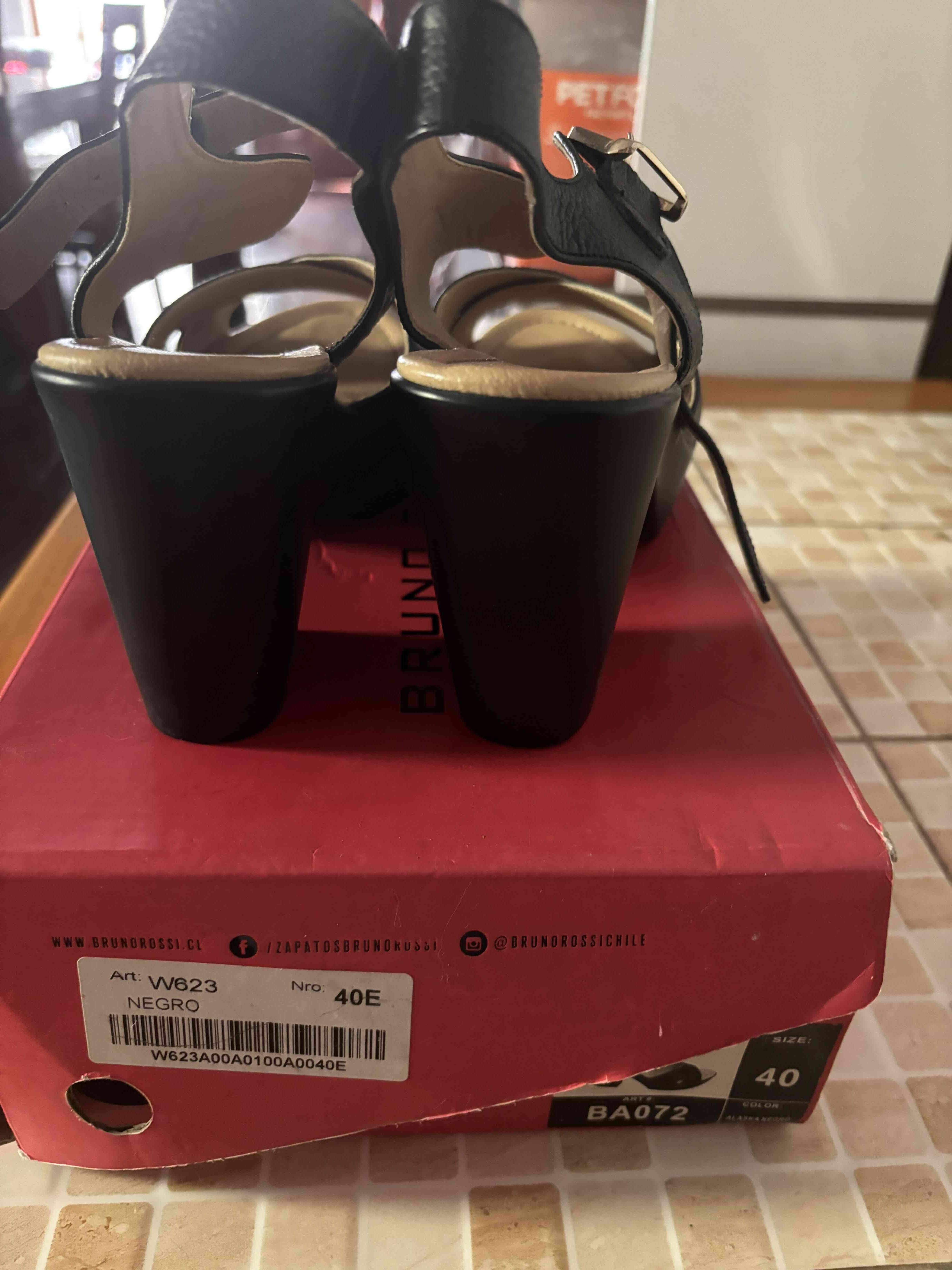 Sandalias negras bruno rossi - 1