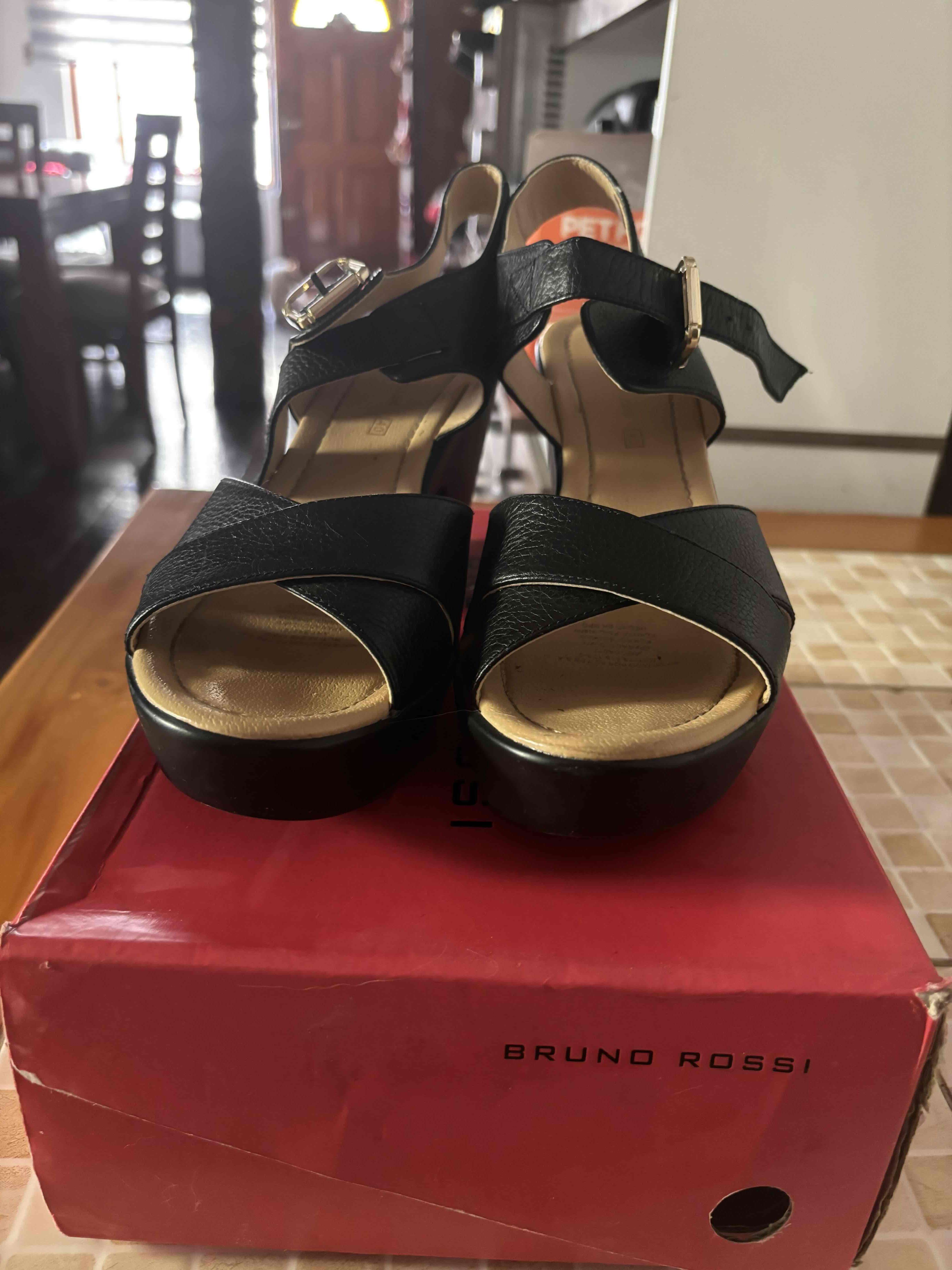 Sandalias negras bruno rossi - 3