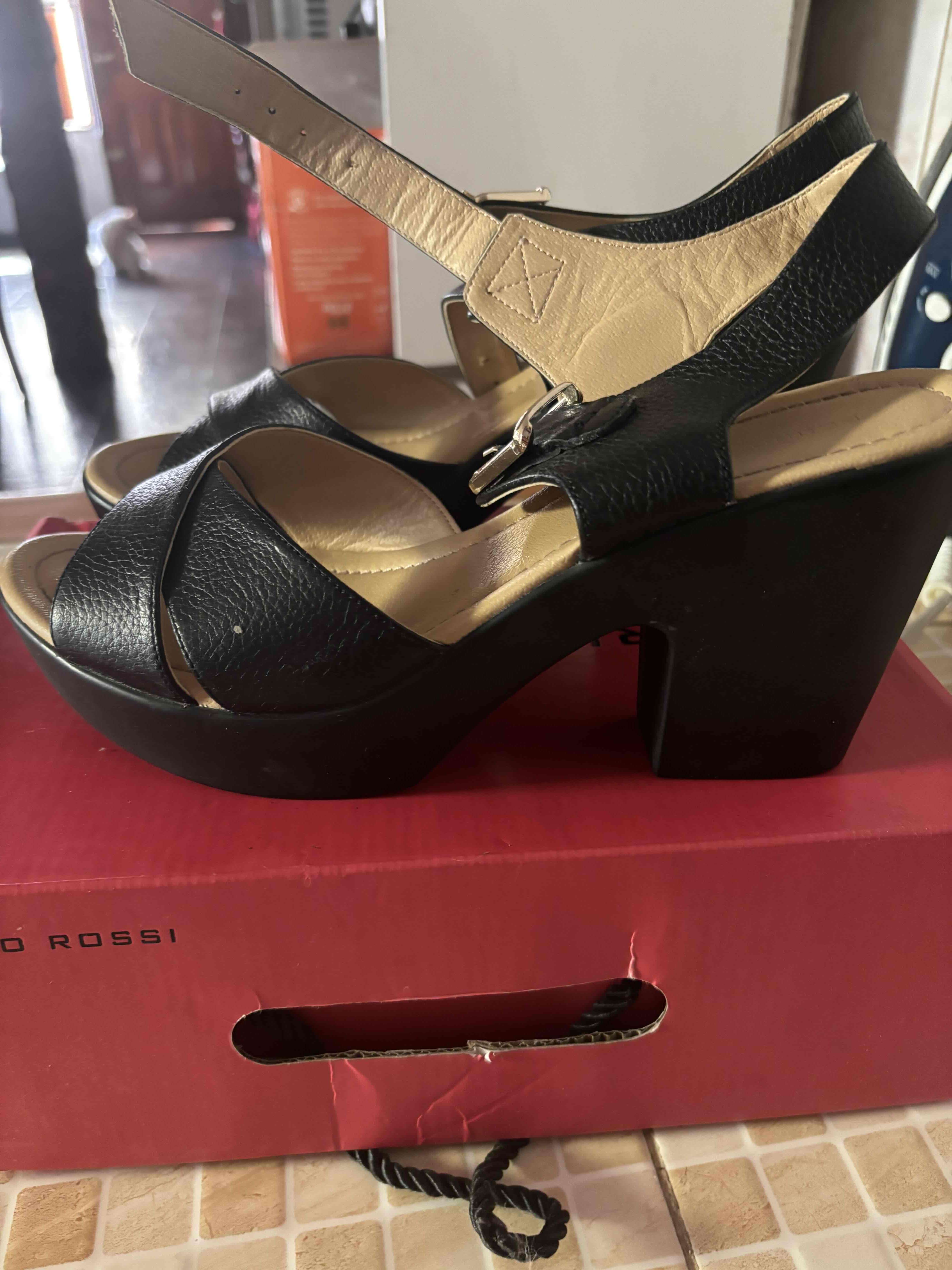 Sandalias negras bruno rossi - 4