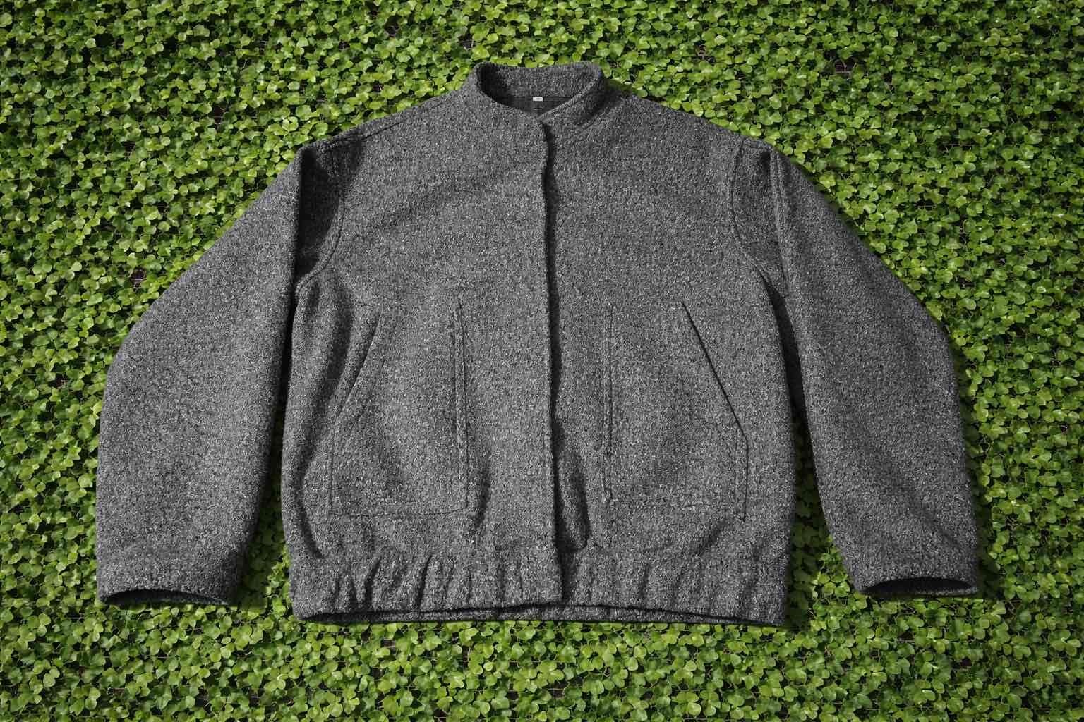 Chaqueta gris de lana