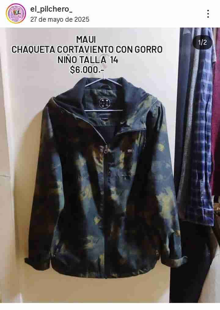 Chaqueta cortaviento para niño Maui