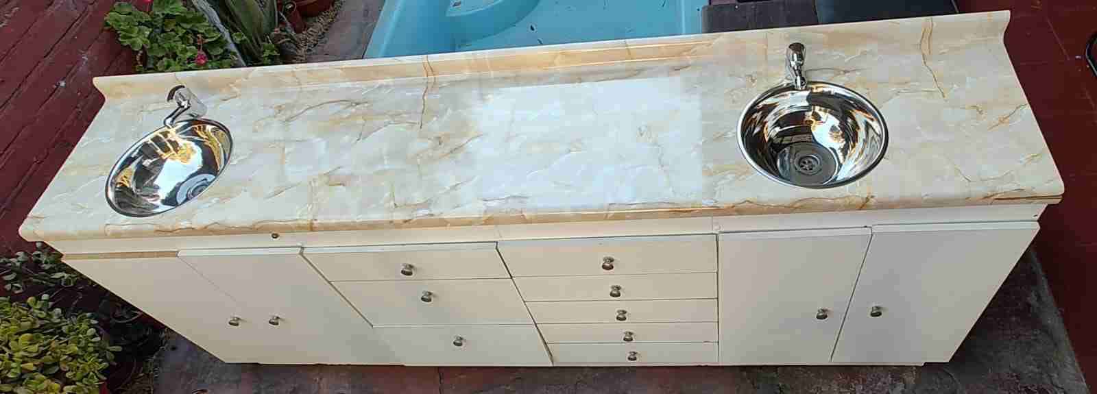 Mueble para consulta dental con dos lavado - 1