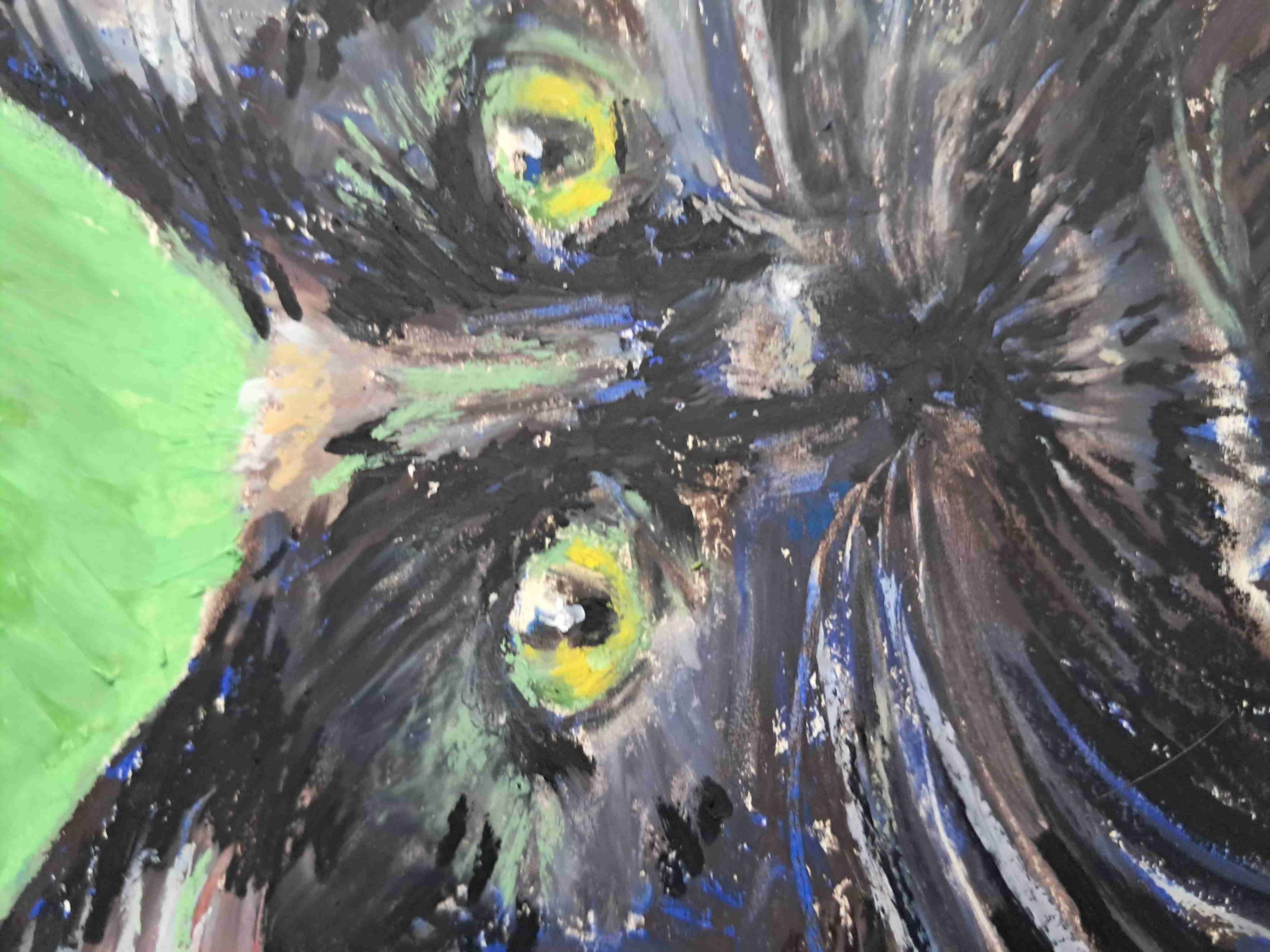 Retratos de mascotas en Pastel graso. Enmarcado