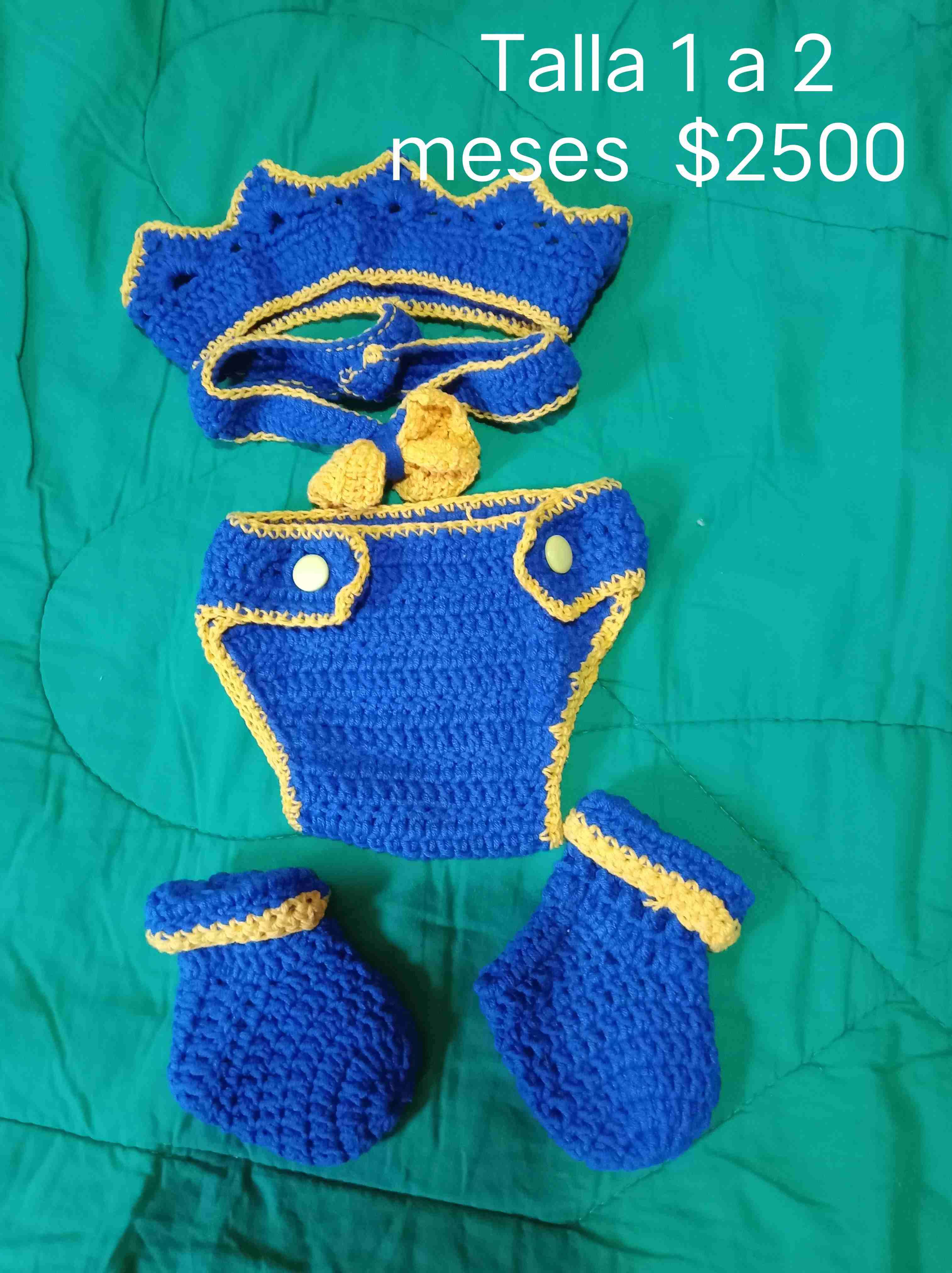 Conjunto tejido para bebé 1-2 meses - miniatura 1