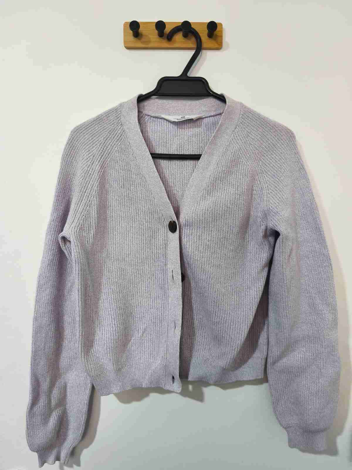 Cardigan morado claro - 1