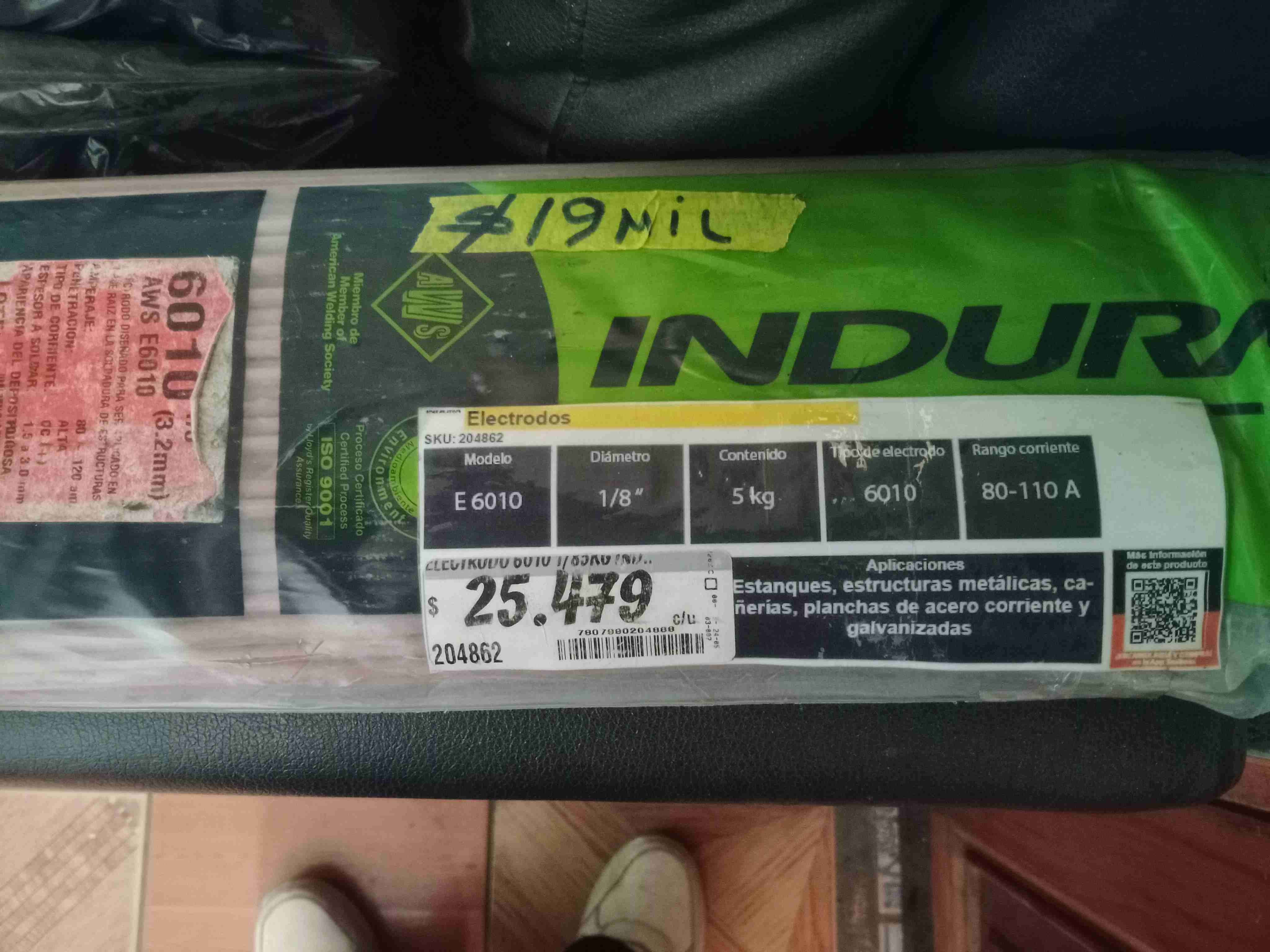 Electrodos Indura E6010 5kg - 1