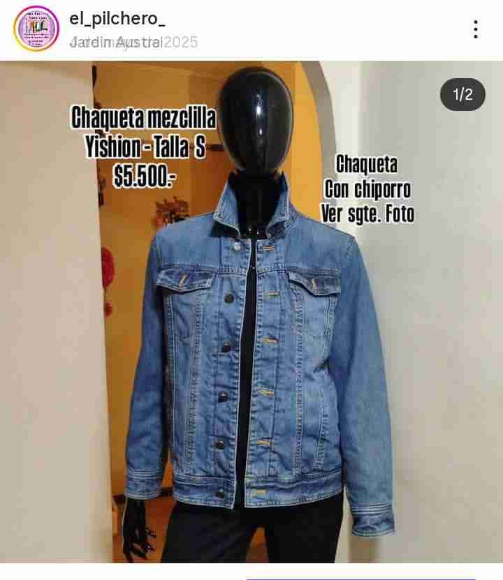 Chaqueta Mezclilla Yishion Talla S - miniatura 1