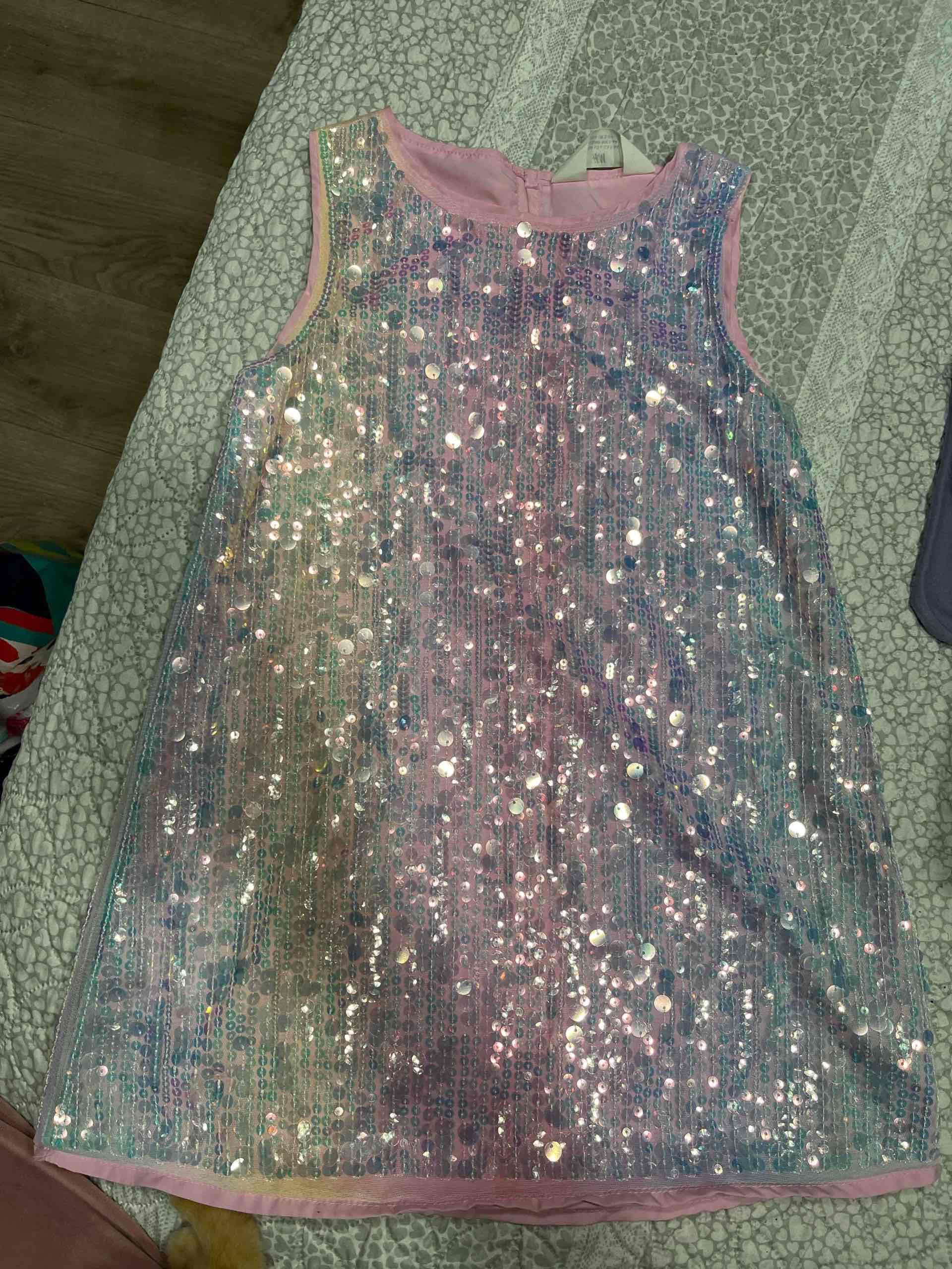 Vestido con lentejuelas multicolor - 1