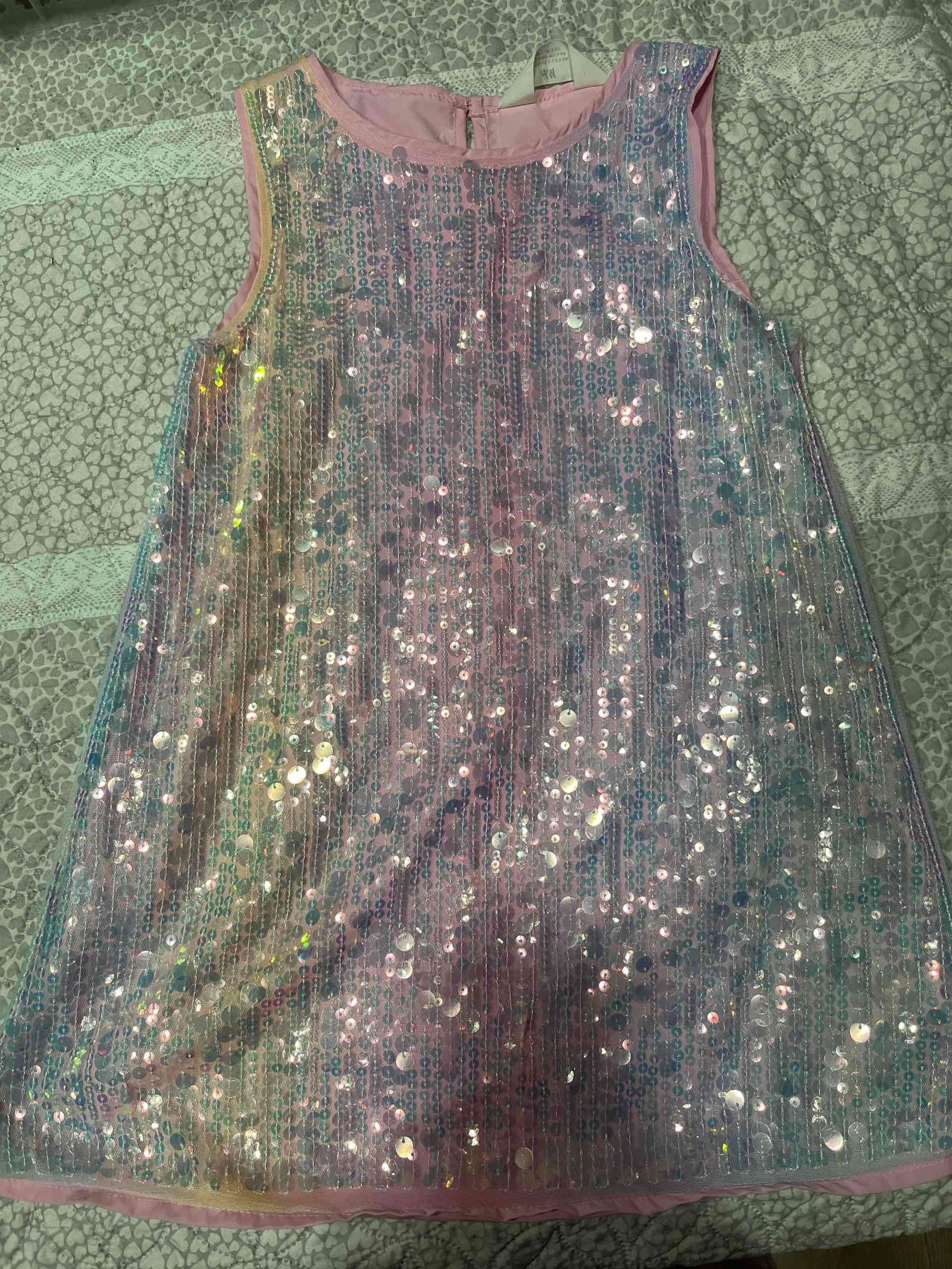 Vestido con lentejuelas multicolor - 5