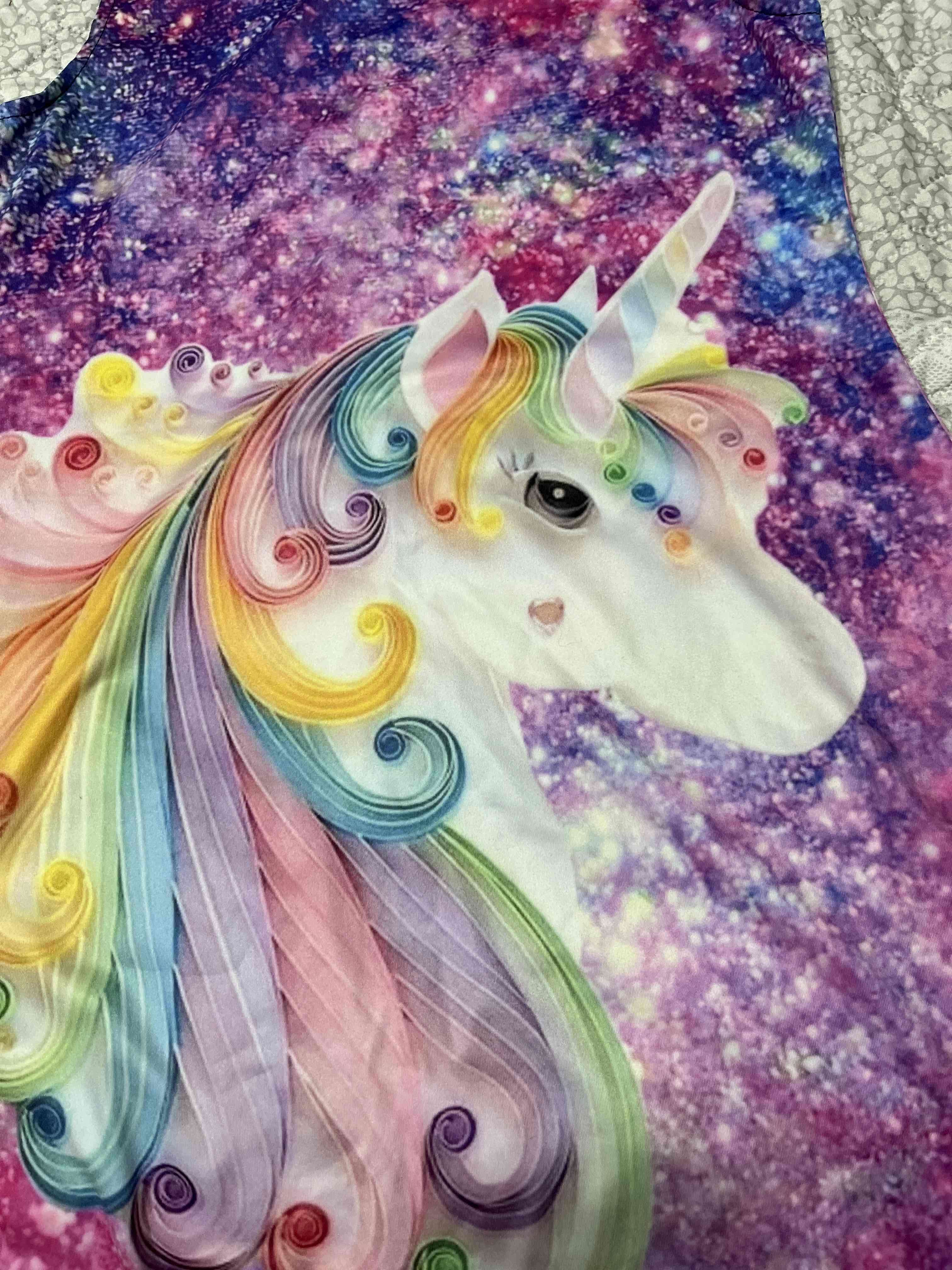 Vestido infantil unicornio colorido - 3