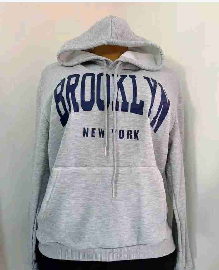 Polerón  capucha gris  y verde Brooklyn - miniatura 3