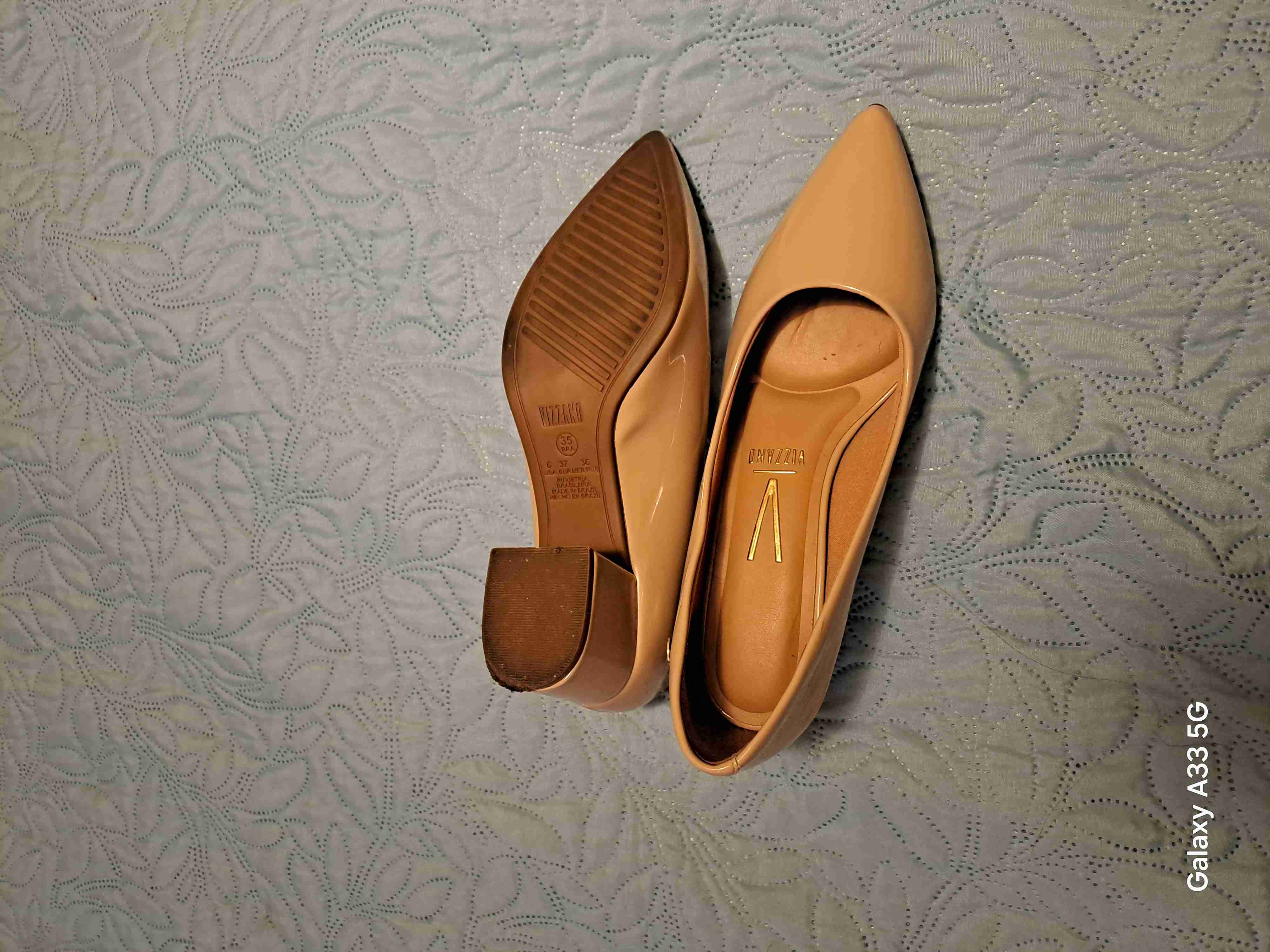 Zapatos de charol beige - 2