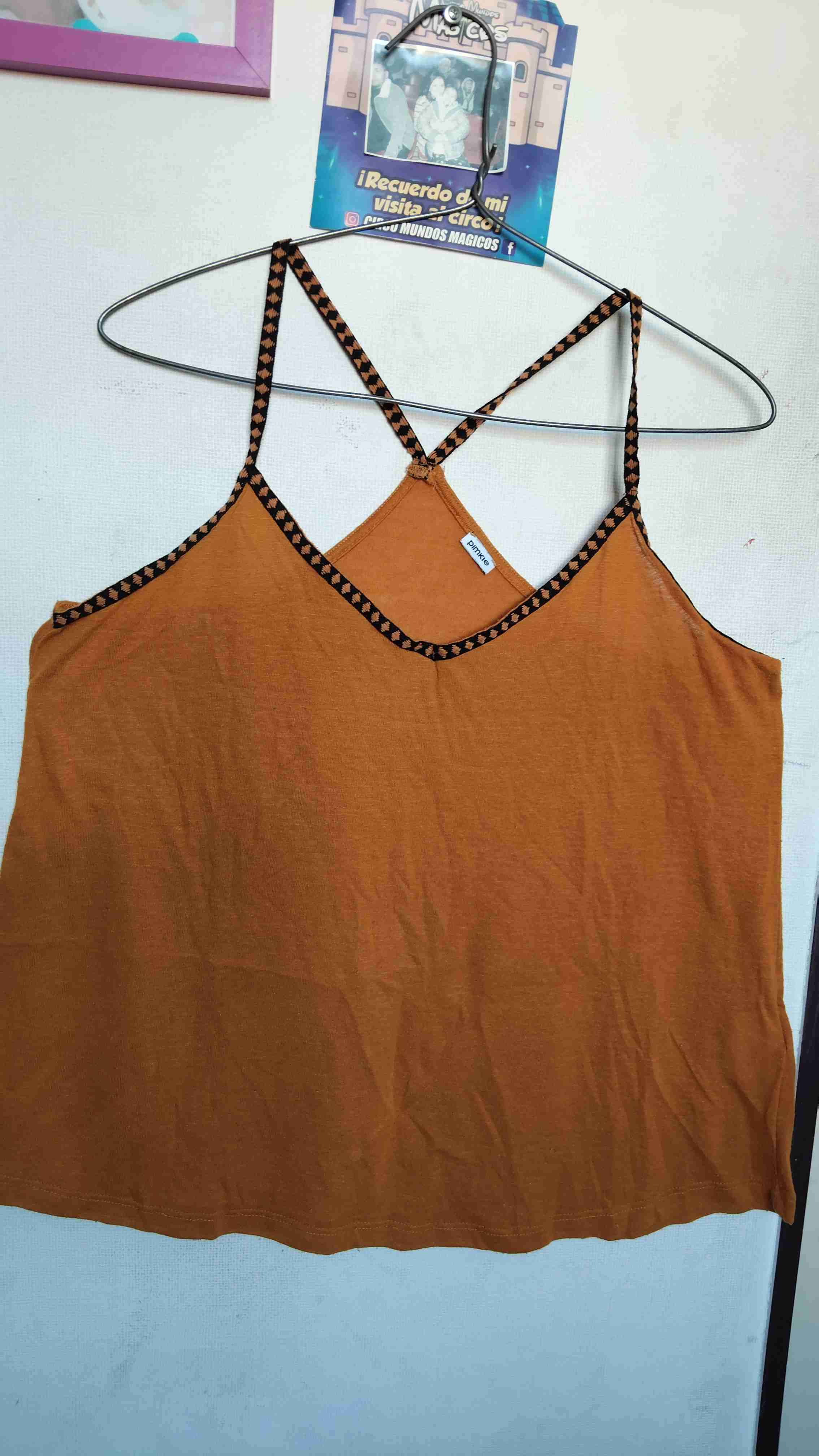 Camiseta tirantes marrón - miniatura 1