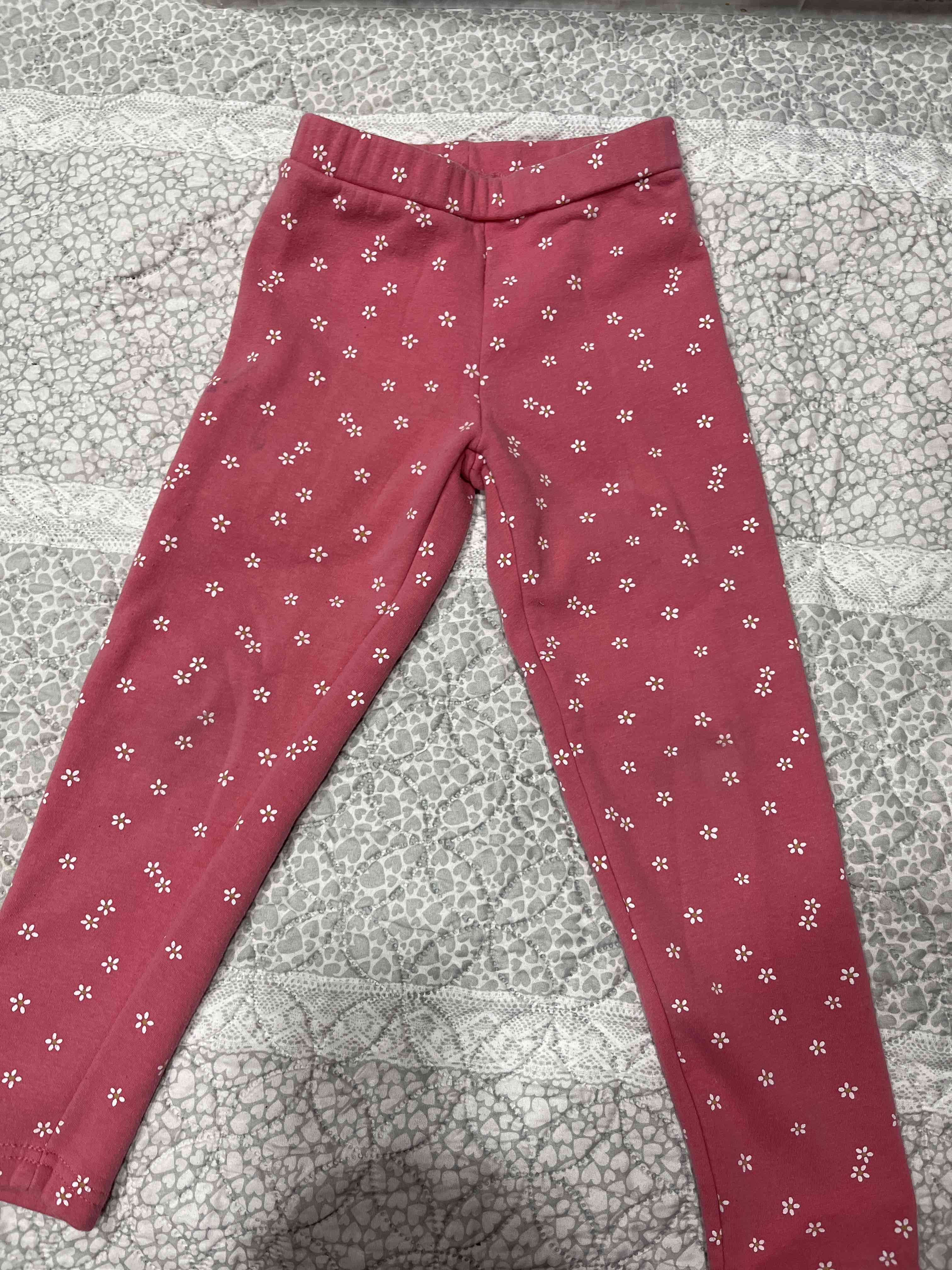 Leggings rosados de flores - 1