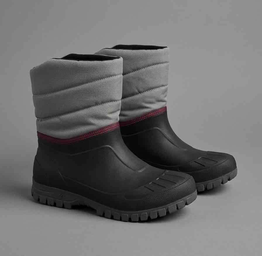 Botas impermeables negras y grises - miniatura 2