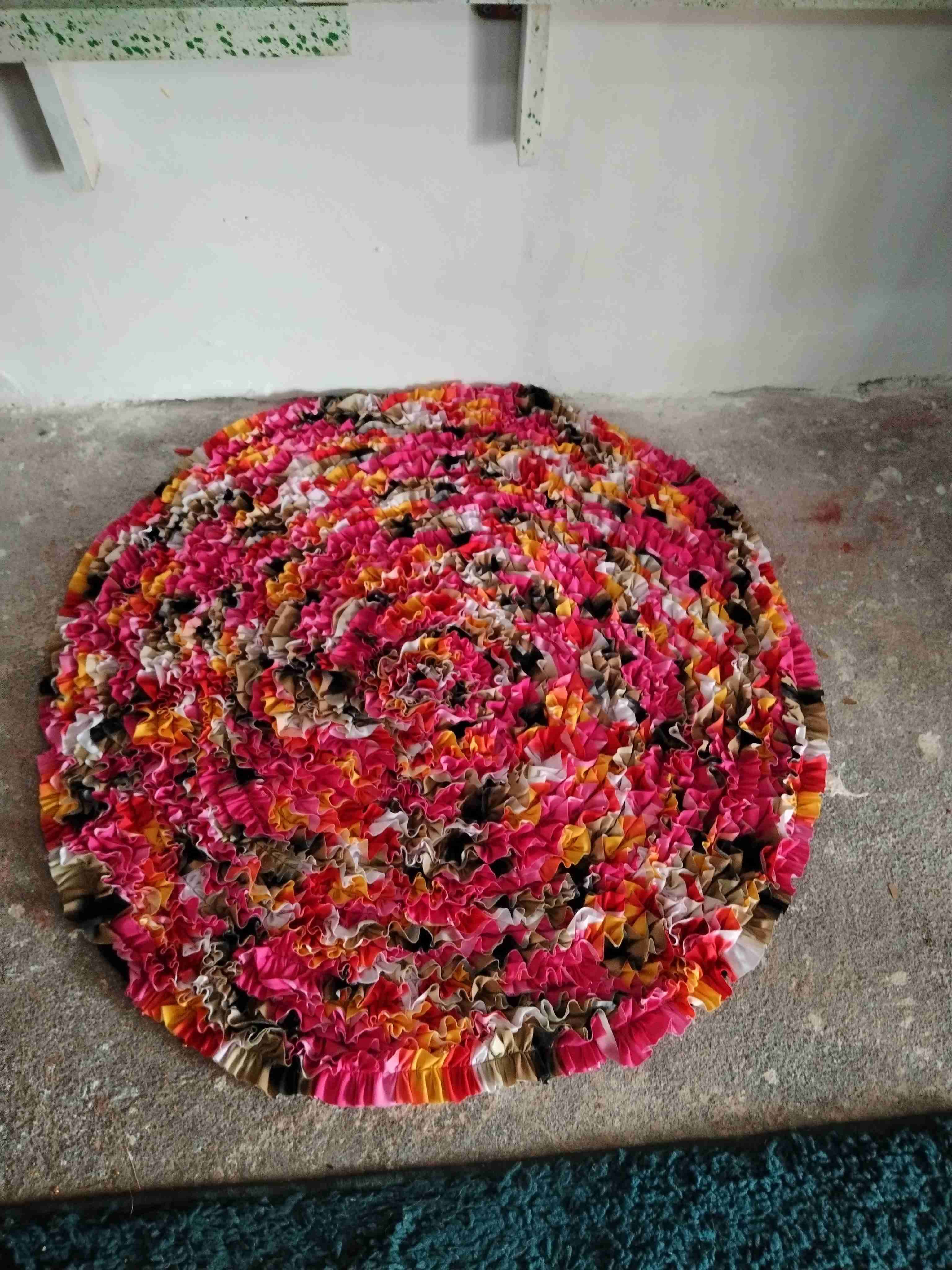 Alfombra redonda colorida