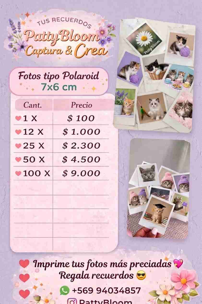 Impresión fotos tipo Polaroid - miniatura 1