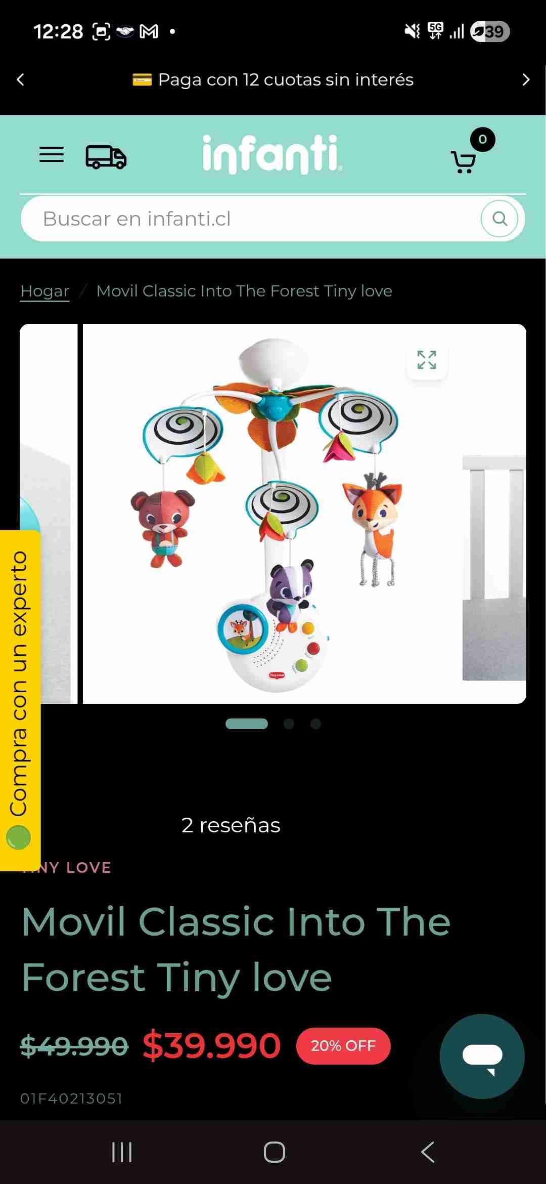 Móvil musical para cuna - 2