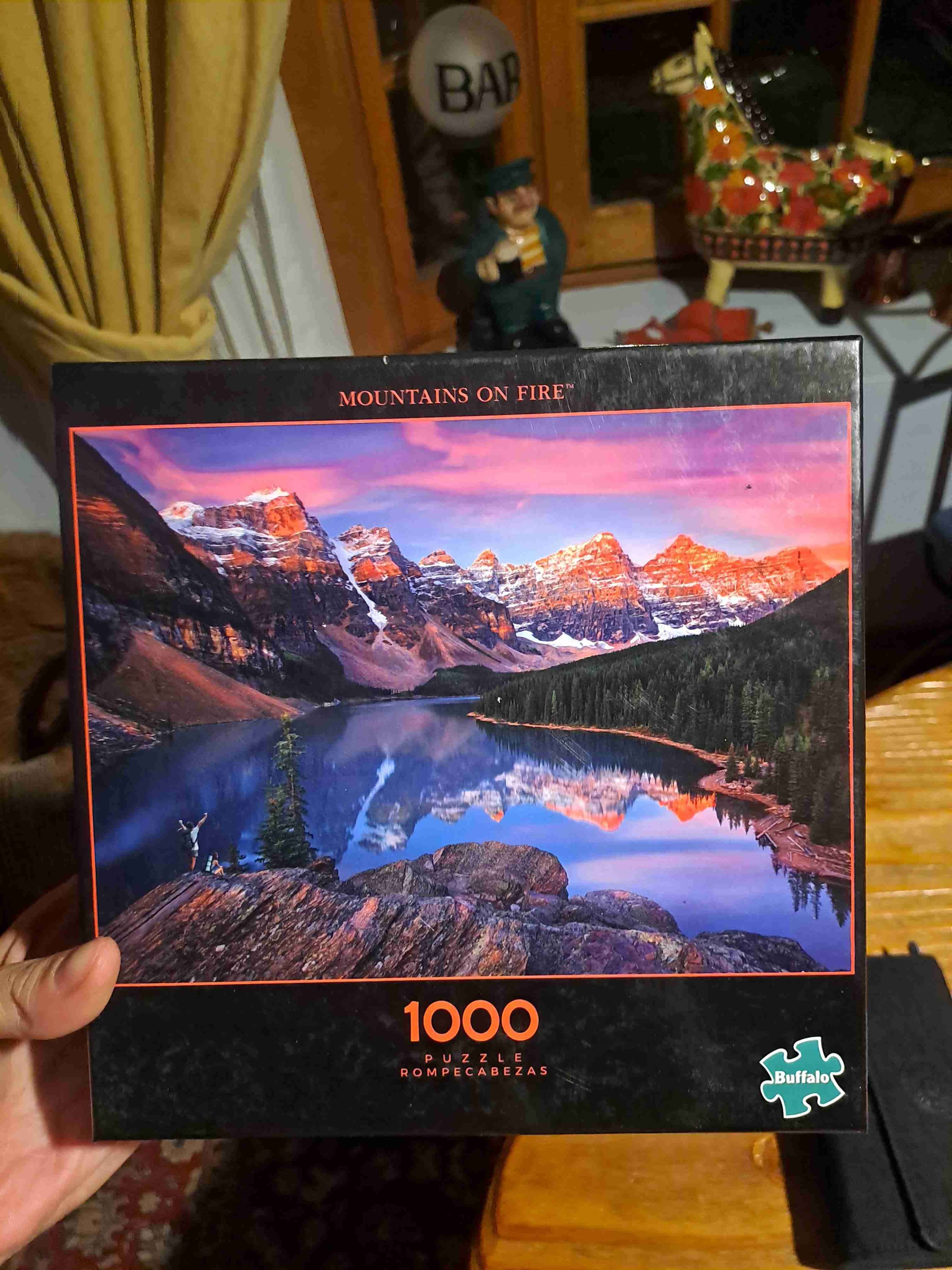 Rompecabezas Montañas en Llamas 1000 piezas