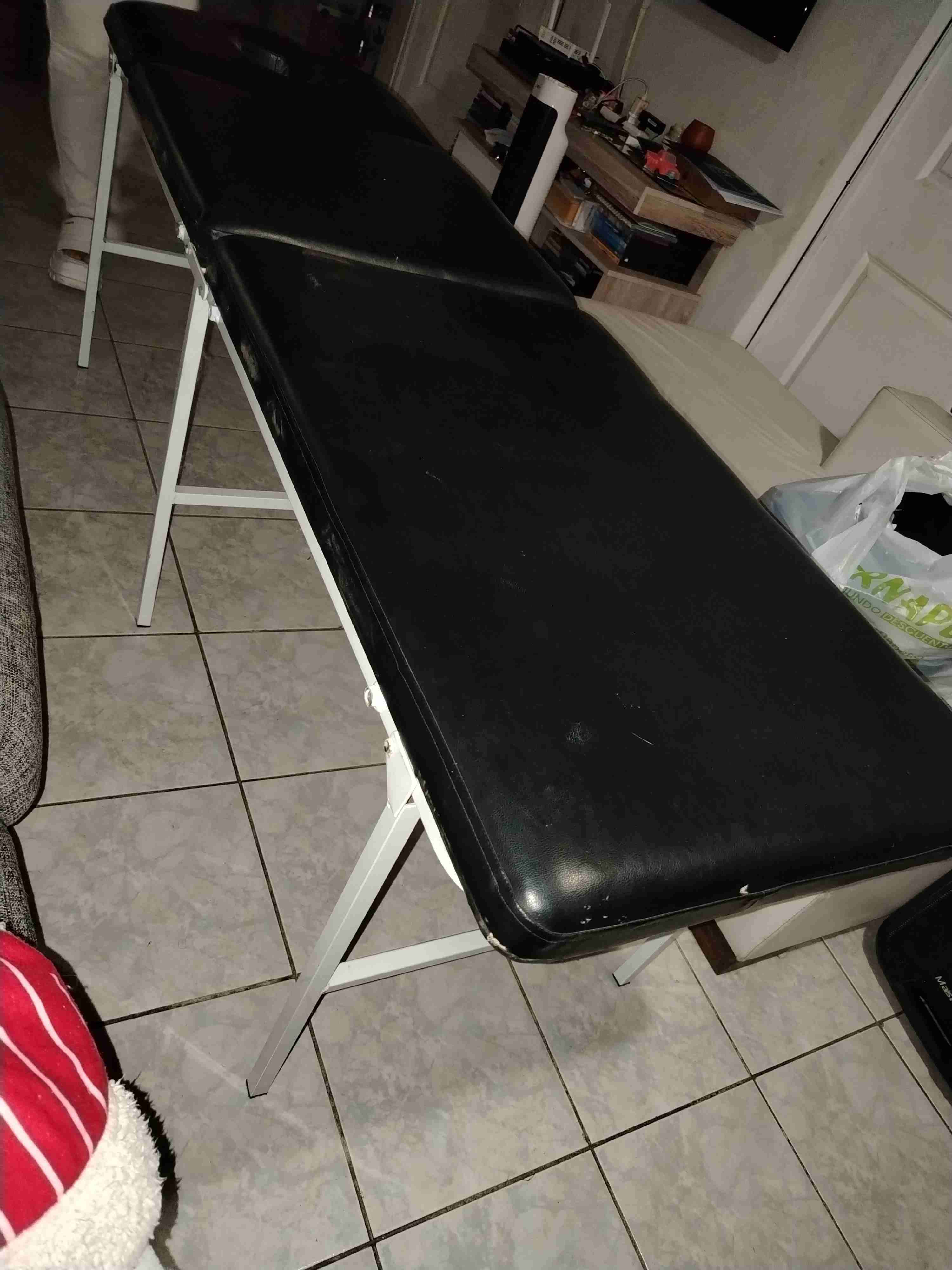 Camilla de masaje plegable negra - 2