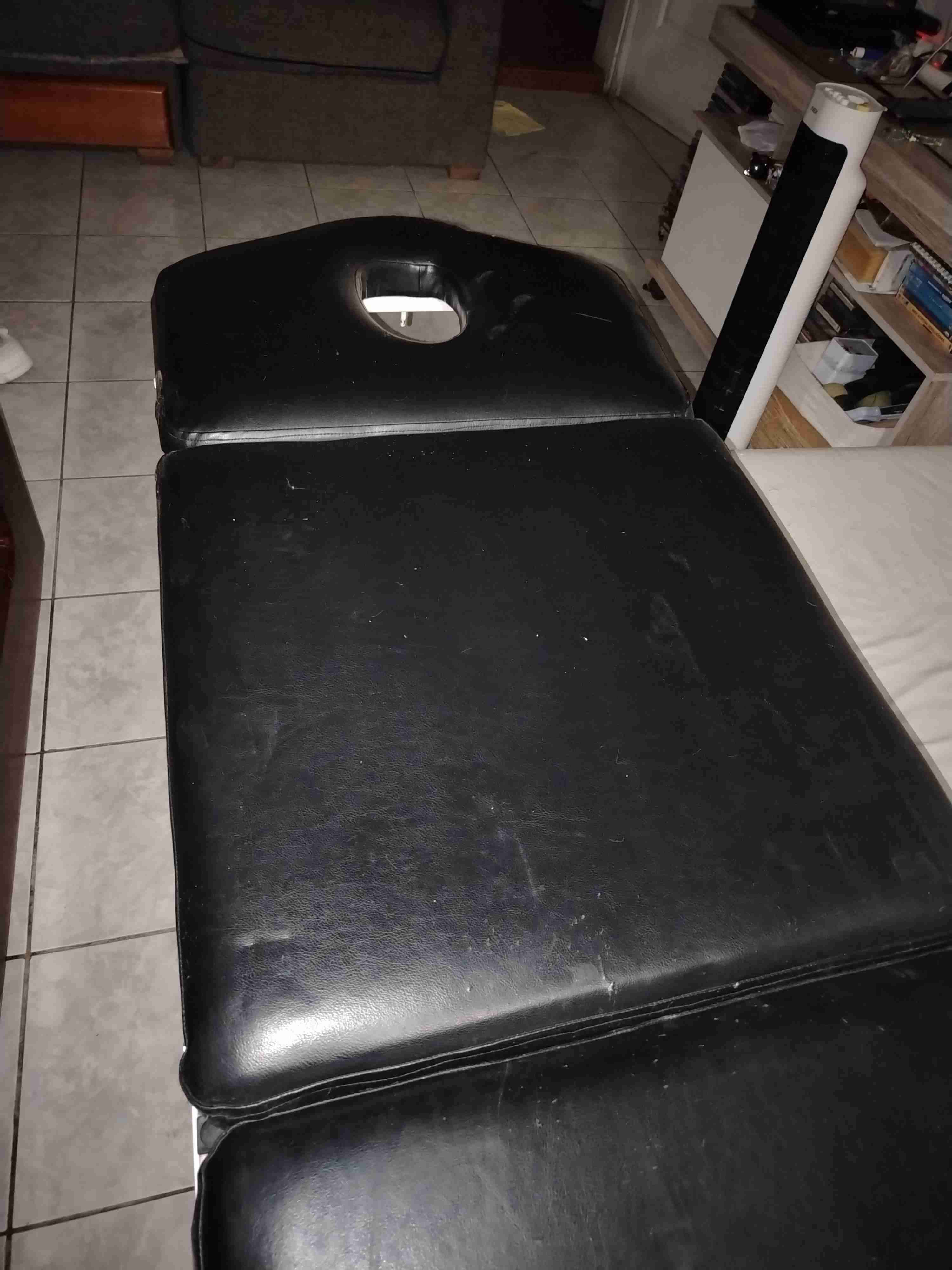 Camilla de masaje plegable negra - 3