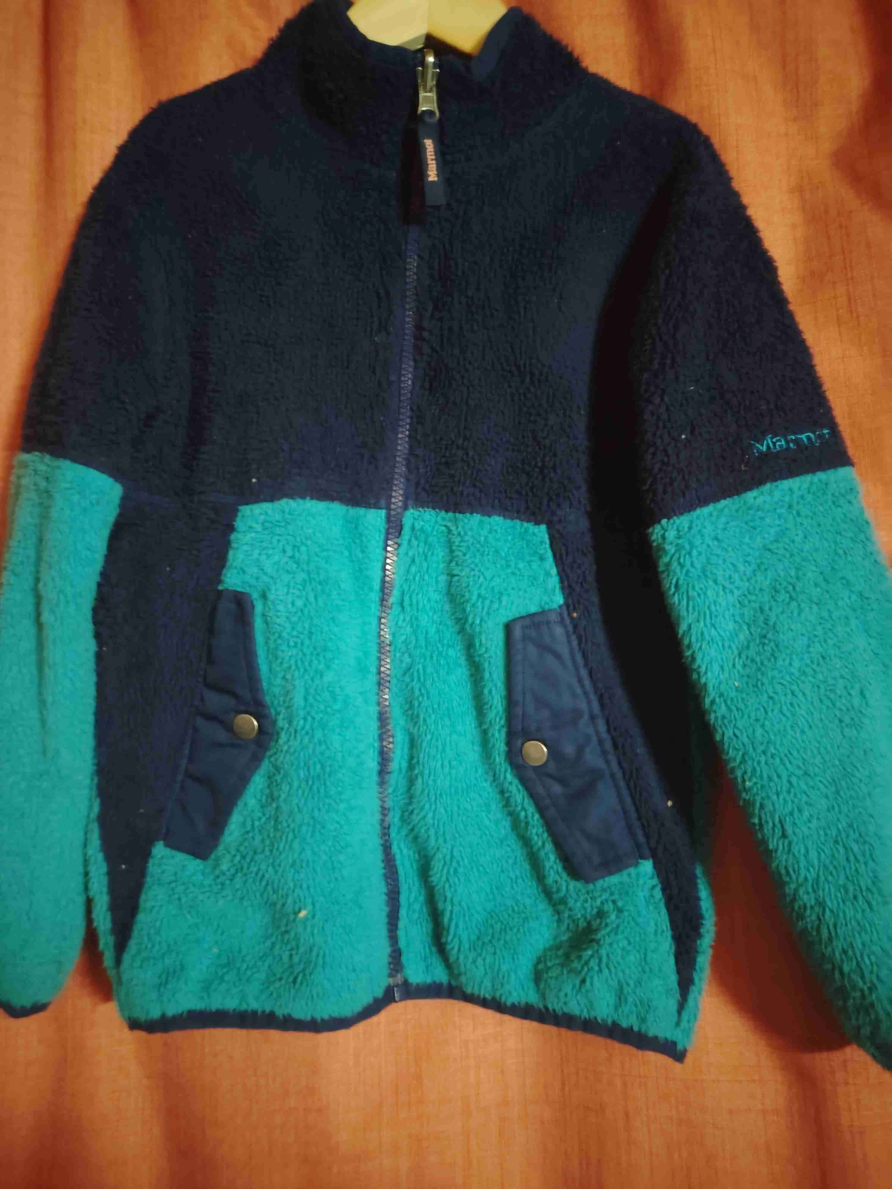 Chaqueta polar azul y verde - miniatura 1