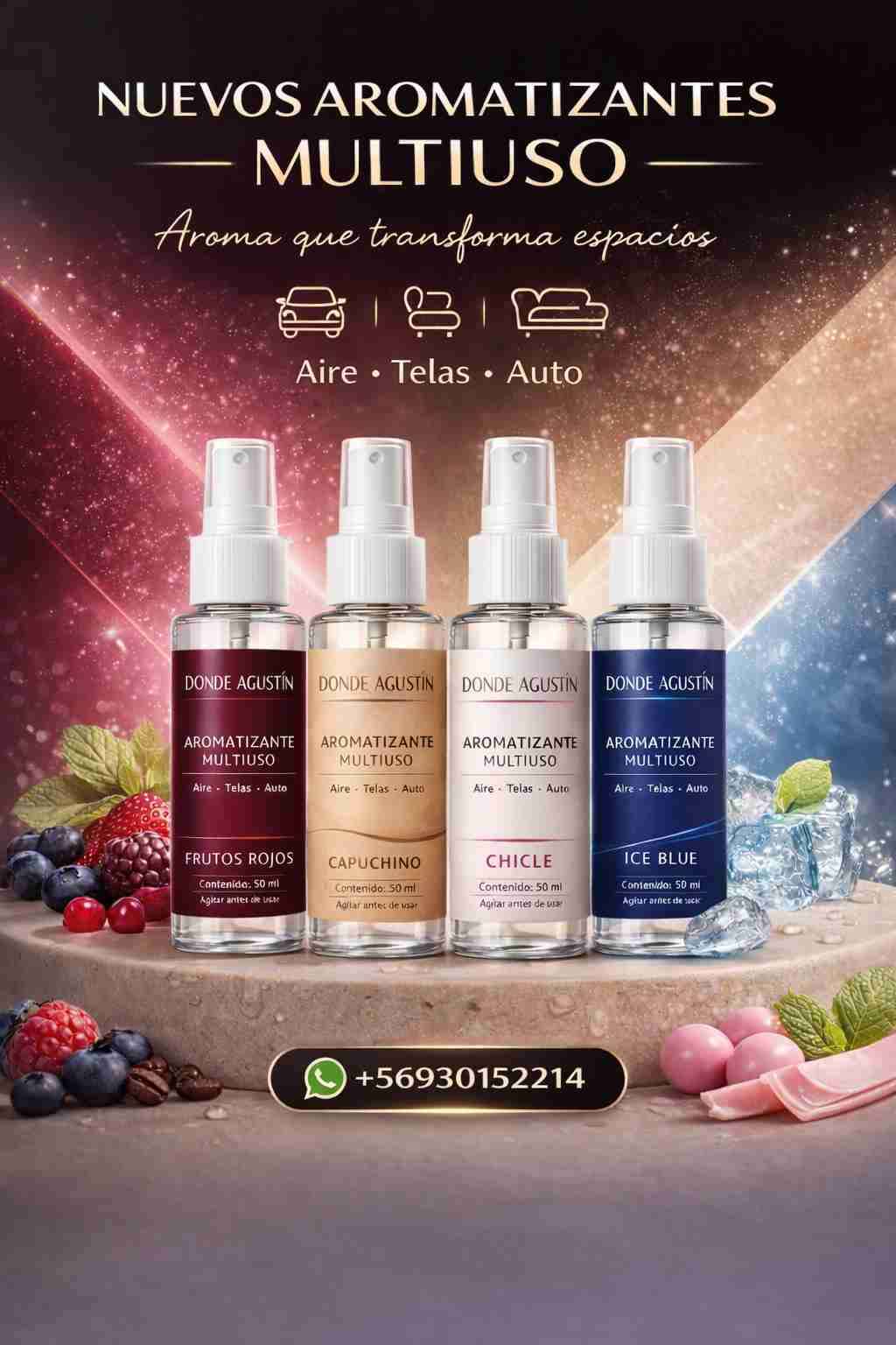 Pack Aromatizantes Multiuso 50ml - 1