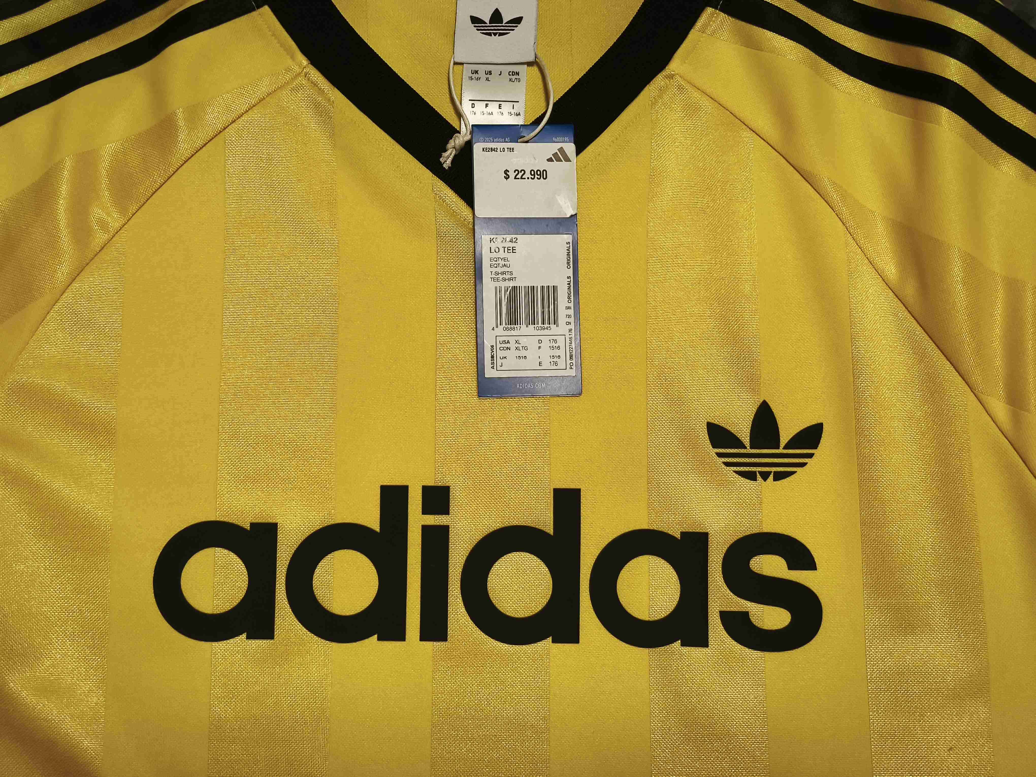 Camiseta amarilla Adidas nueva - 3