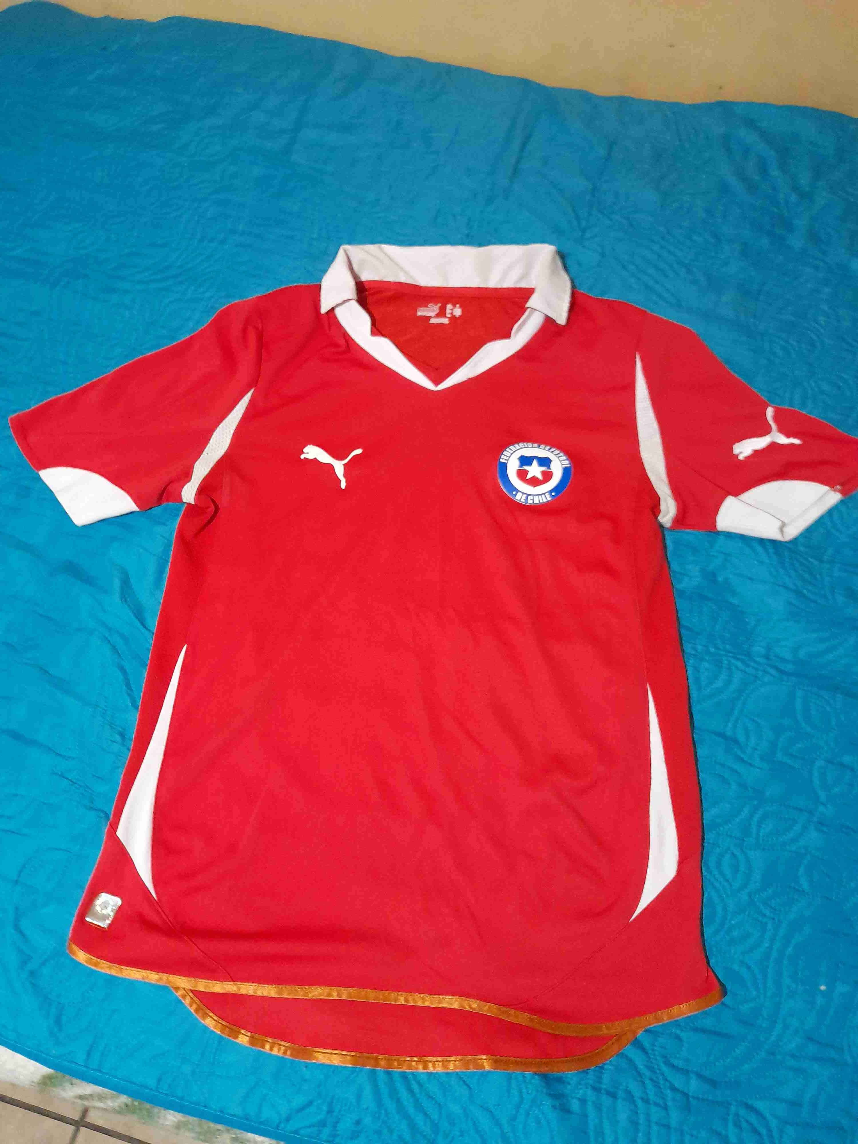 Camiseta roja selección chilena mas gorro copa - miniatura 1