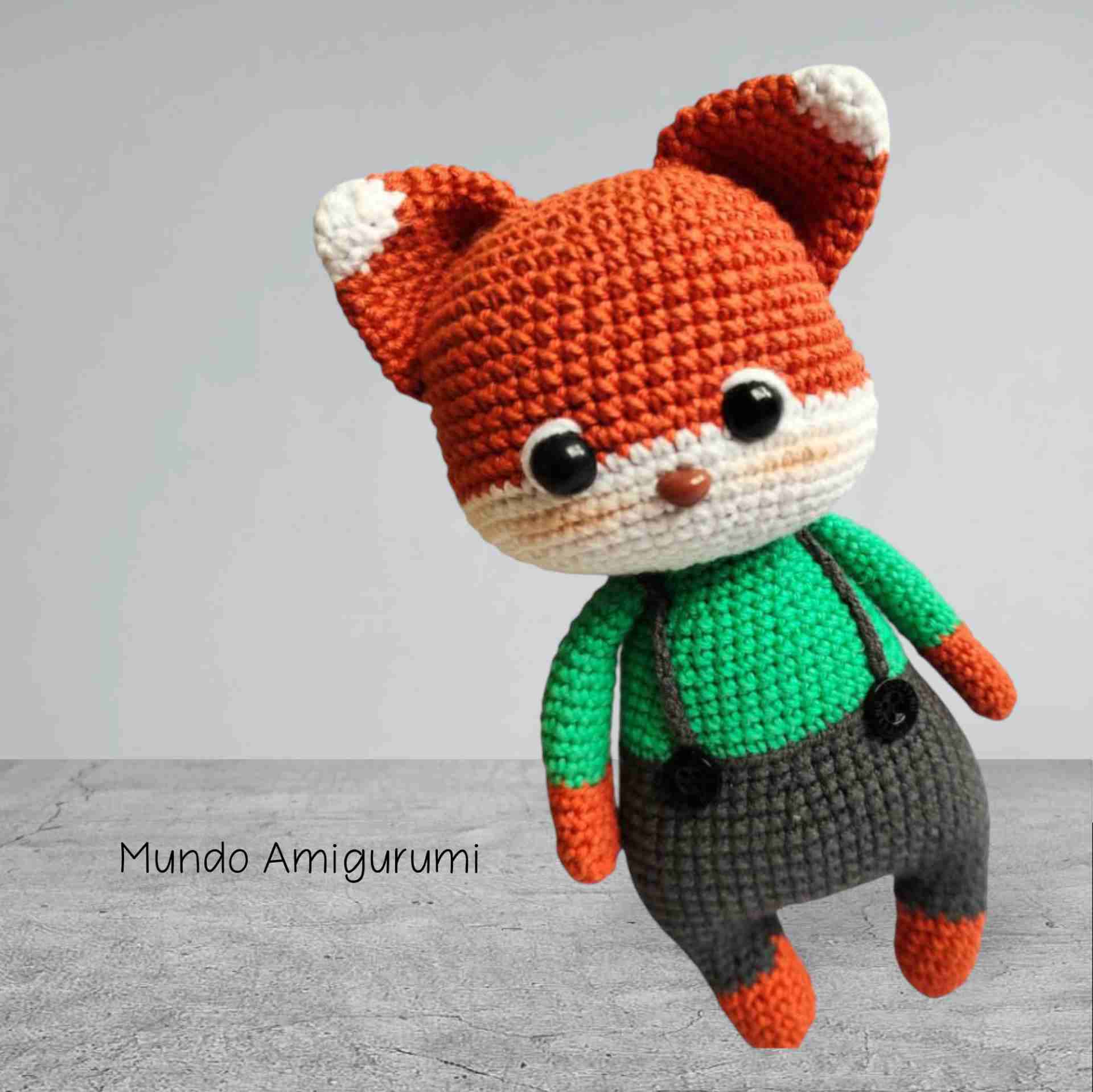 Muñecos amigurumi zorros - miniatura 2