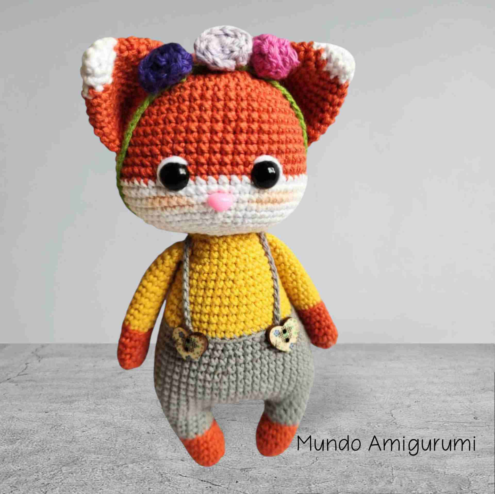 Muñecos amigurumi zorros - miniatura 3