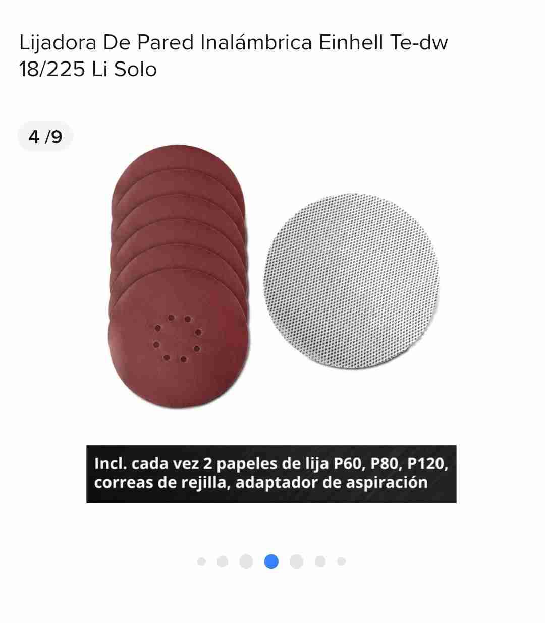 Lijadora de Pared Inalámbrica Einhell - miniatura 6