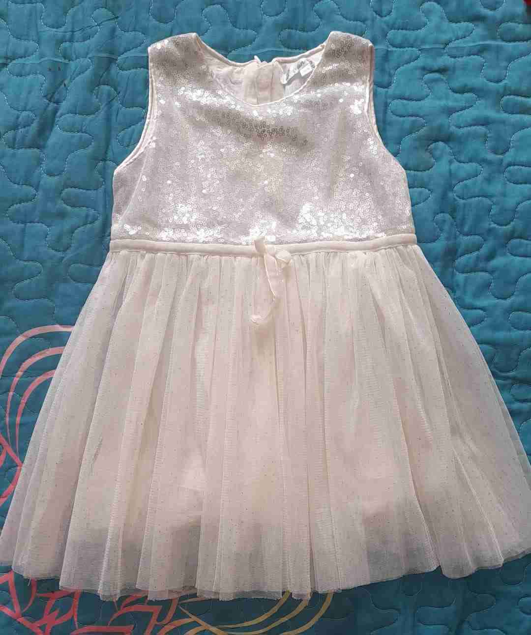 Vestido blanco con lentejuelas Limonada 18M - miniatura 1