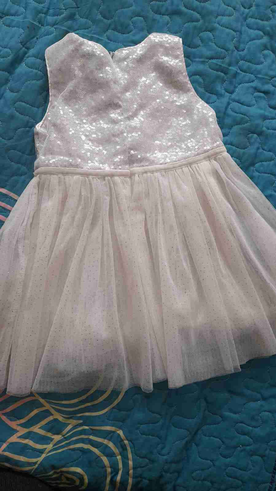 Vestido blanco con lentejuelas Limonada 18M - miniatura 2
