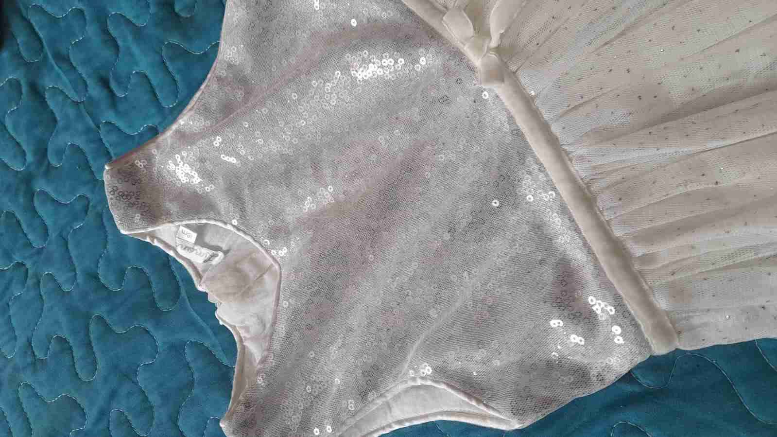 Vestido blanco con lentejuelas Limonada 18M - miniatura 3