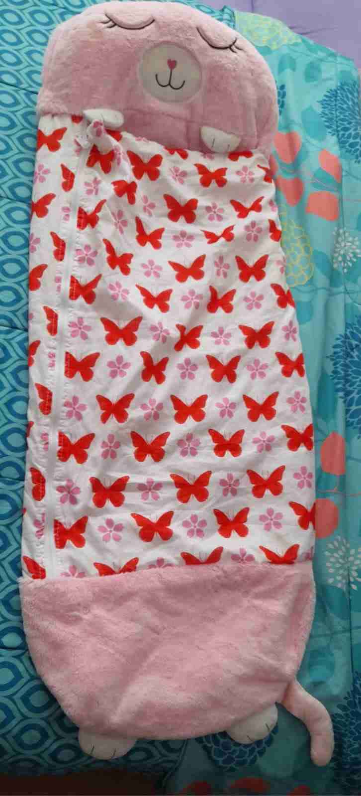 Saco de dormir infantil rosado Happy Nappers - miniatura 1