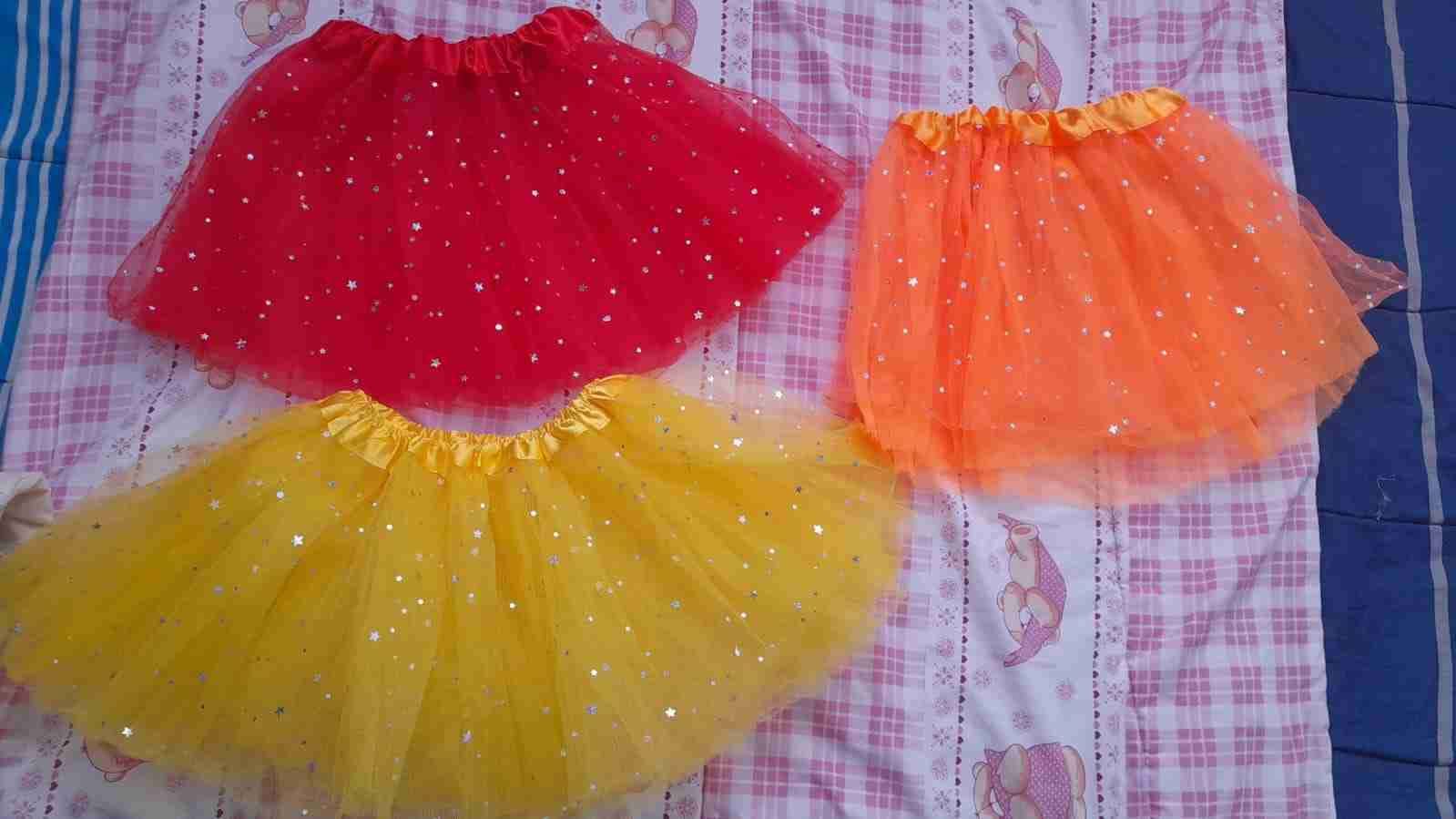 Set 3 Faldas tutú de colores brillantes