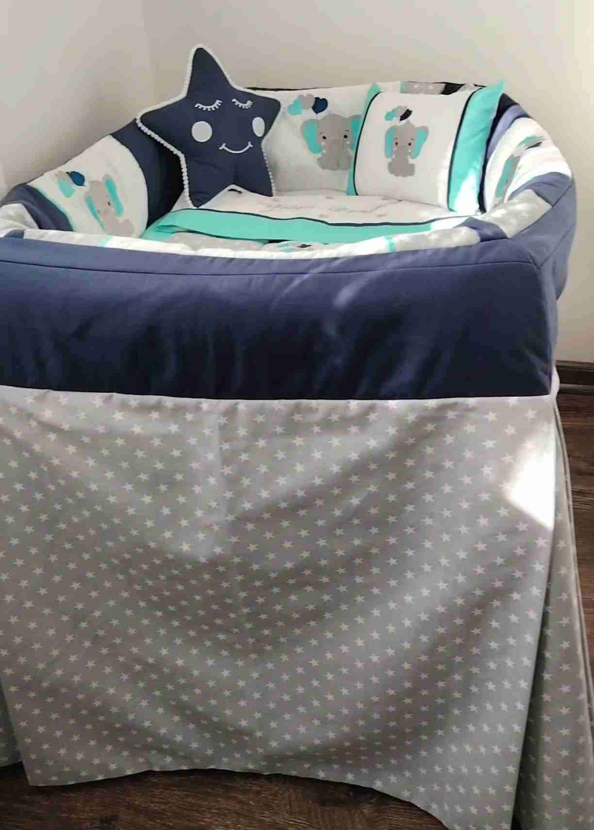 Cuna corral con faldón (sin Cojines) - miniatura 3