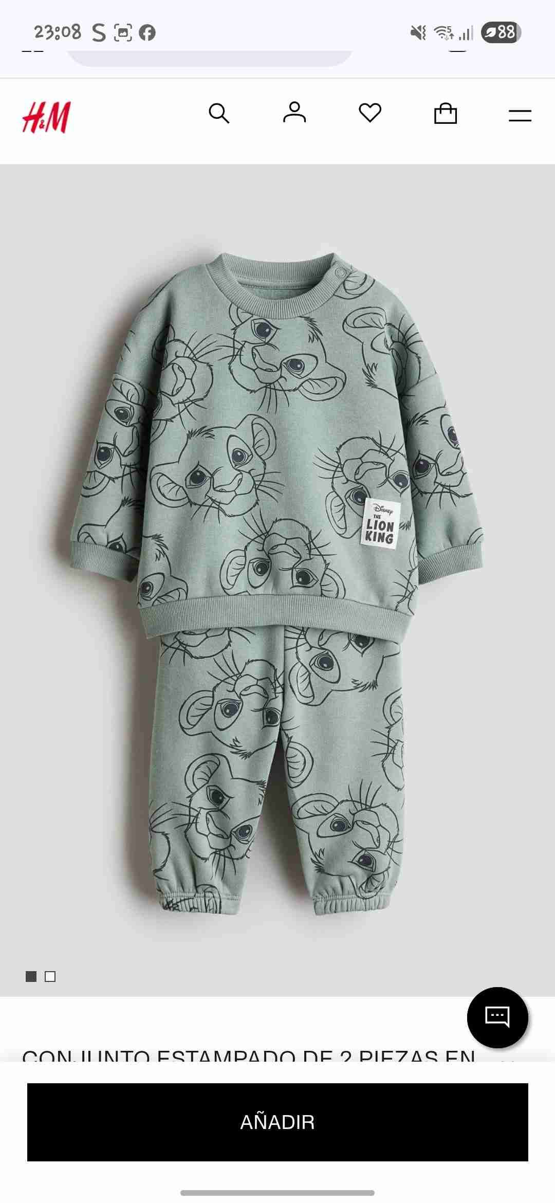 Set bebé El Rey León verde 1 1/2 - 2A - miniatura 3