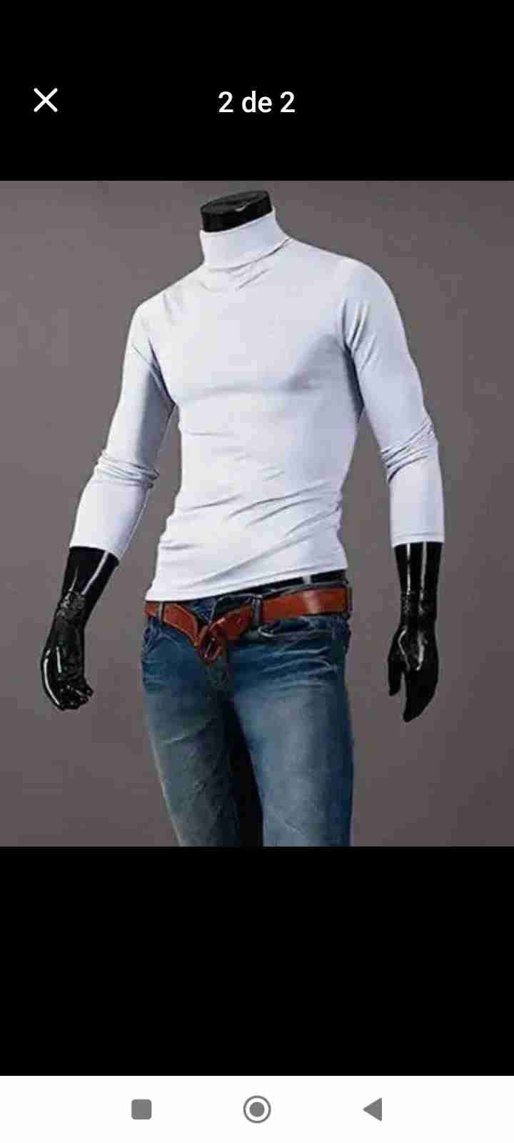 Polera cuello alto hombre bamboo - miniatura 2