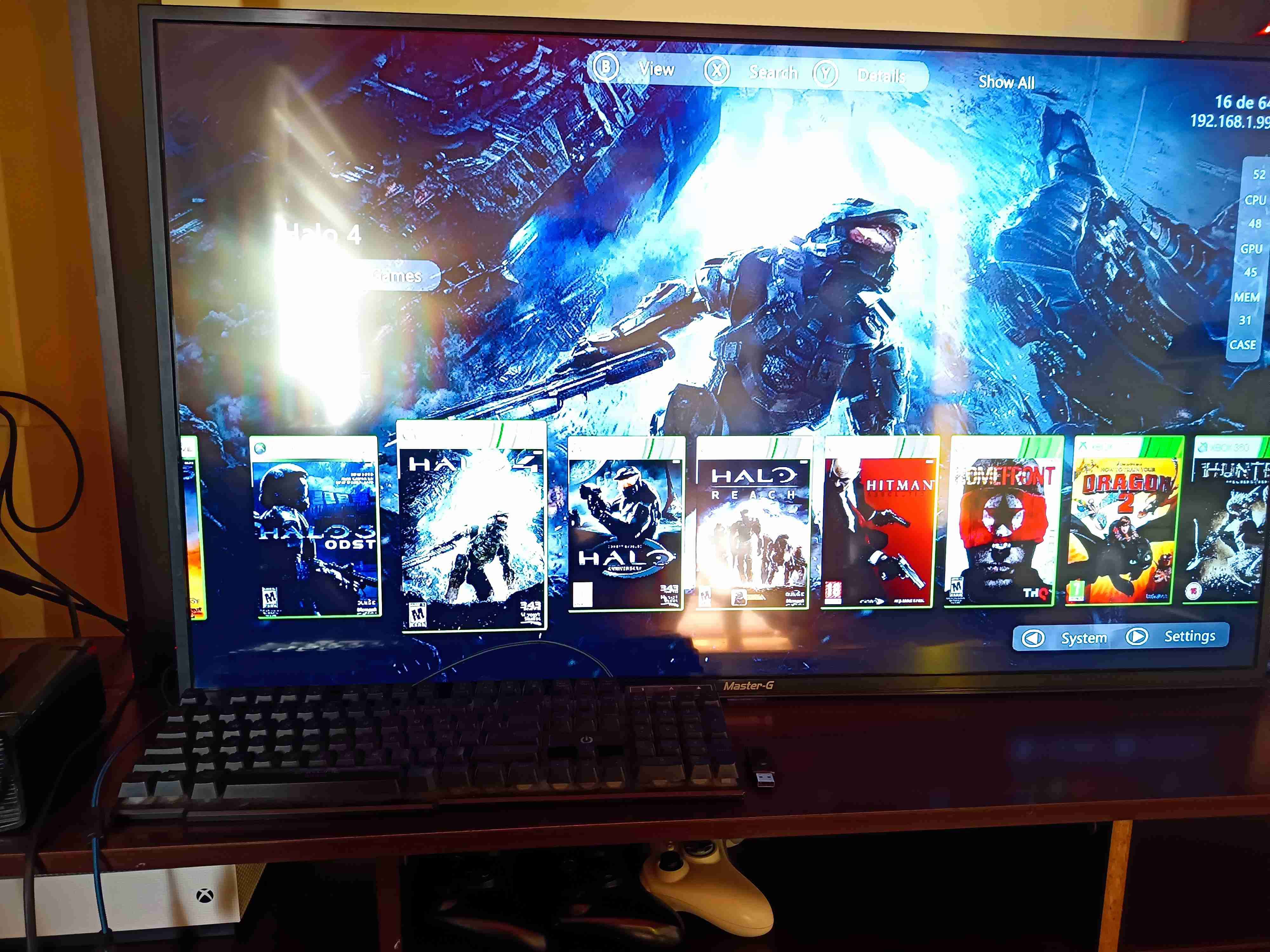 🔥🎮 XBOX 360 SUPER SLIM DESBLOQUEADA + 63 JUEGOS 🎮🔥 - miniatura 4