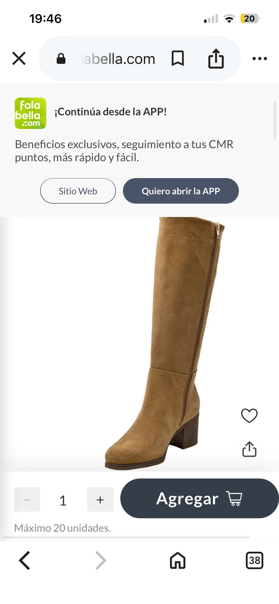 Botas largas gamuza - miniatura 3