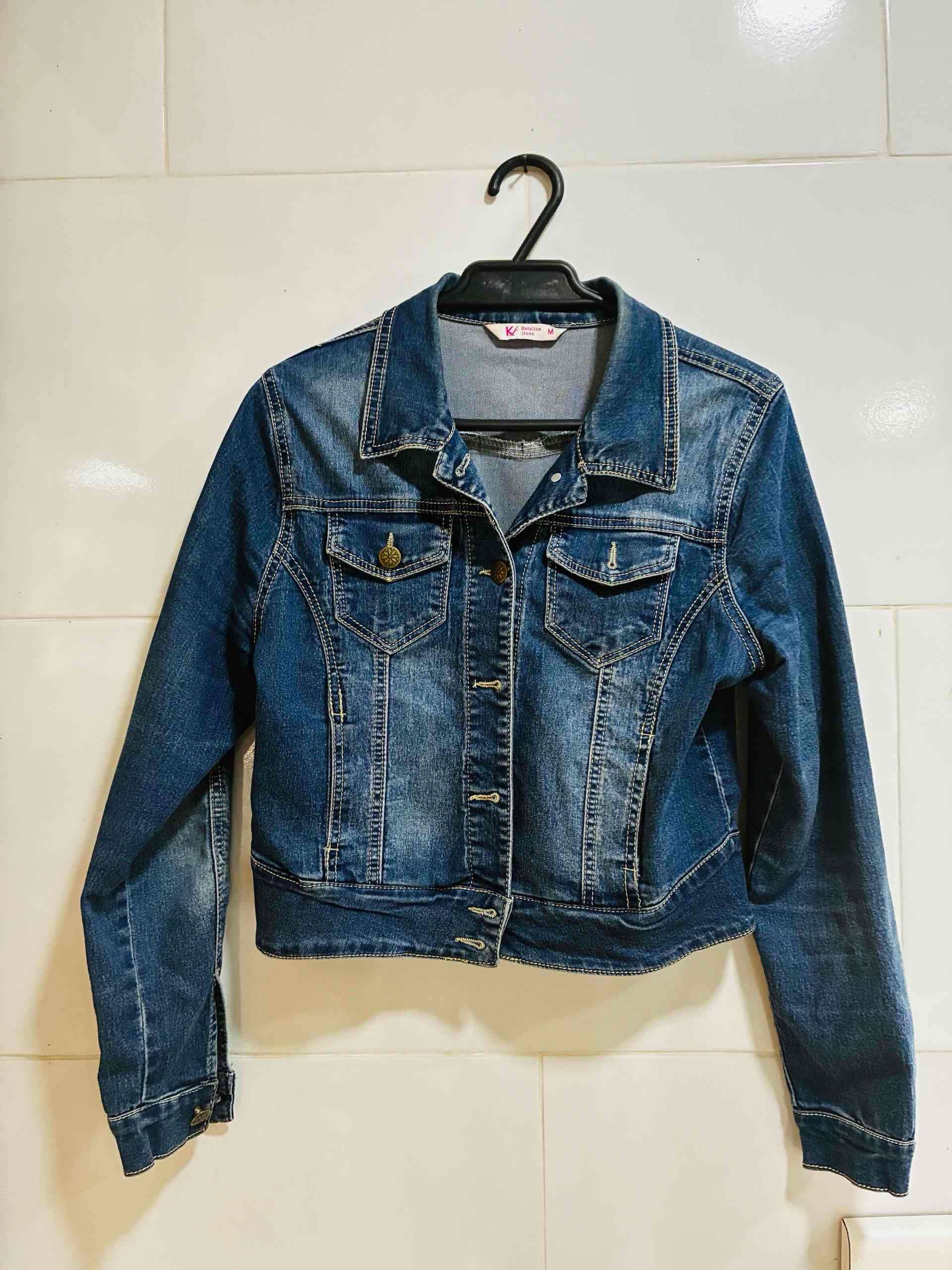 Chaqueta de mezclilla azul