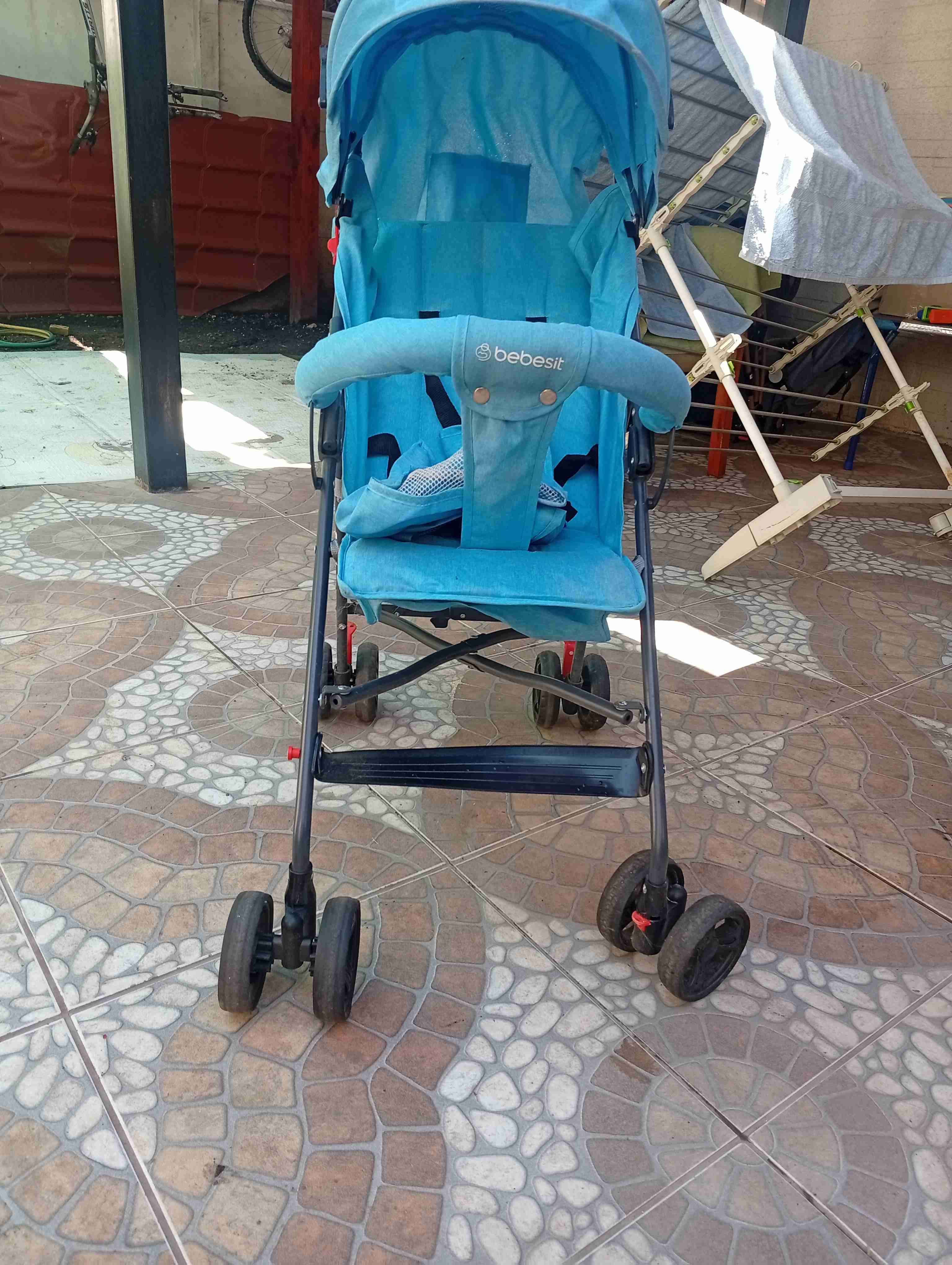 Coche de paseo plegable negro - miniatura 4