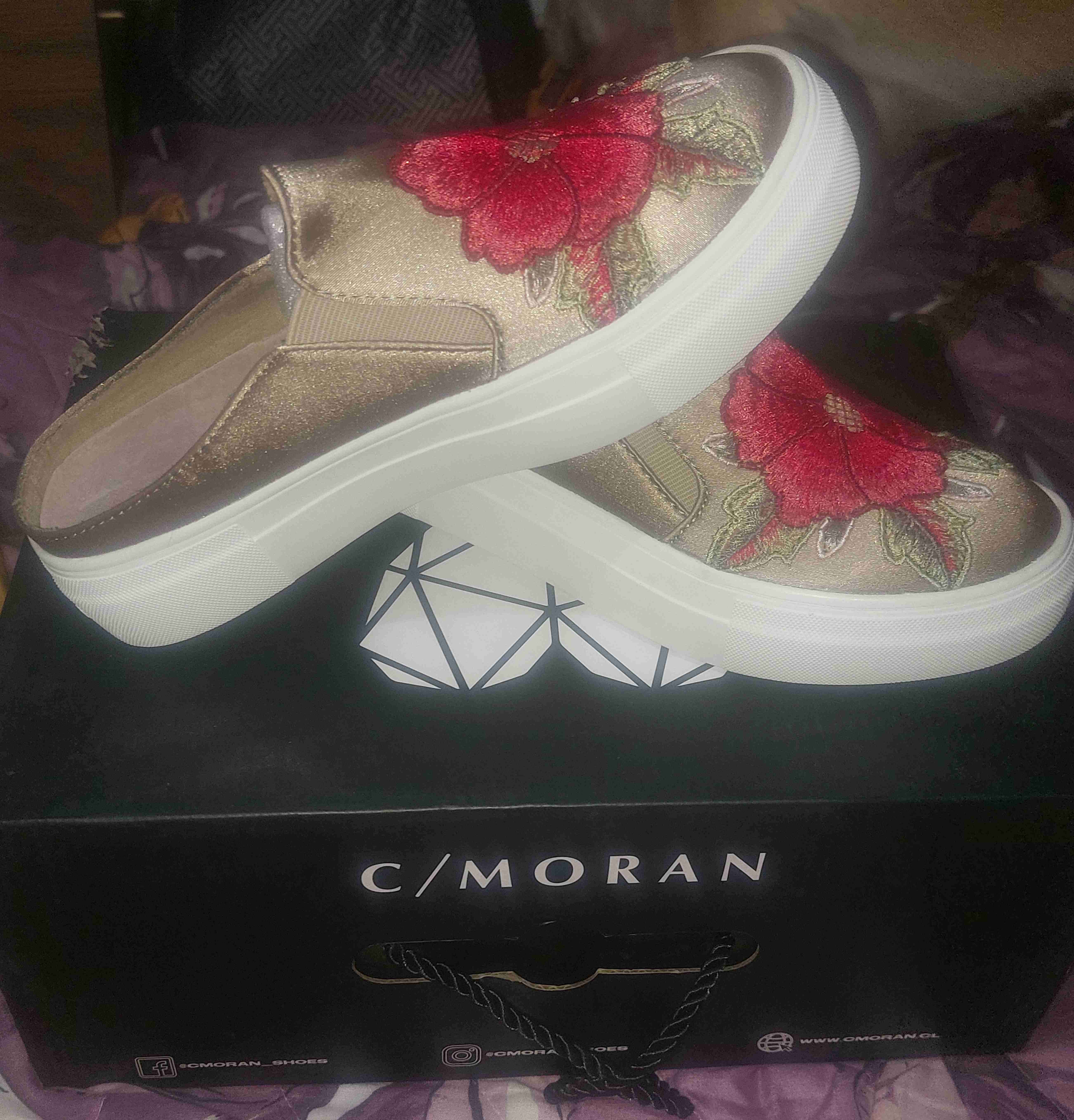 Zapatillas bordadas florales - 2